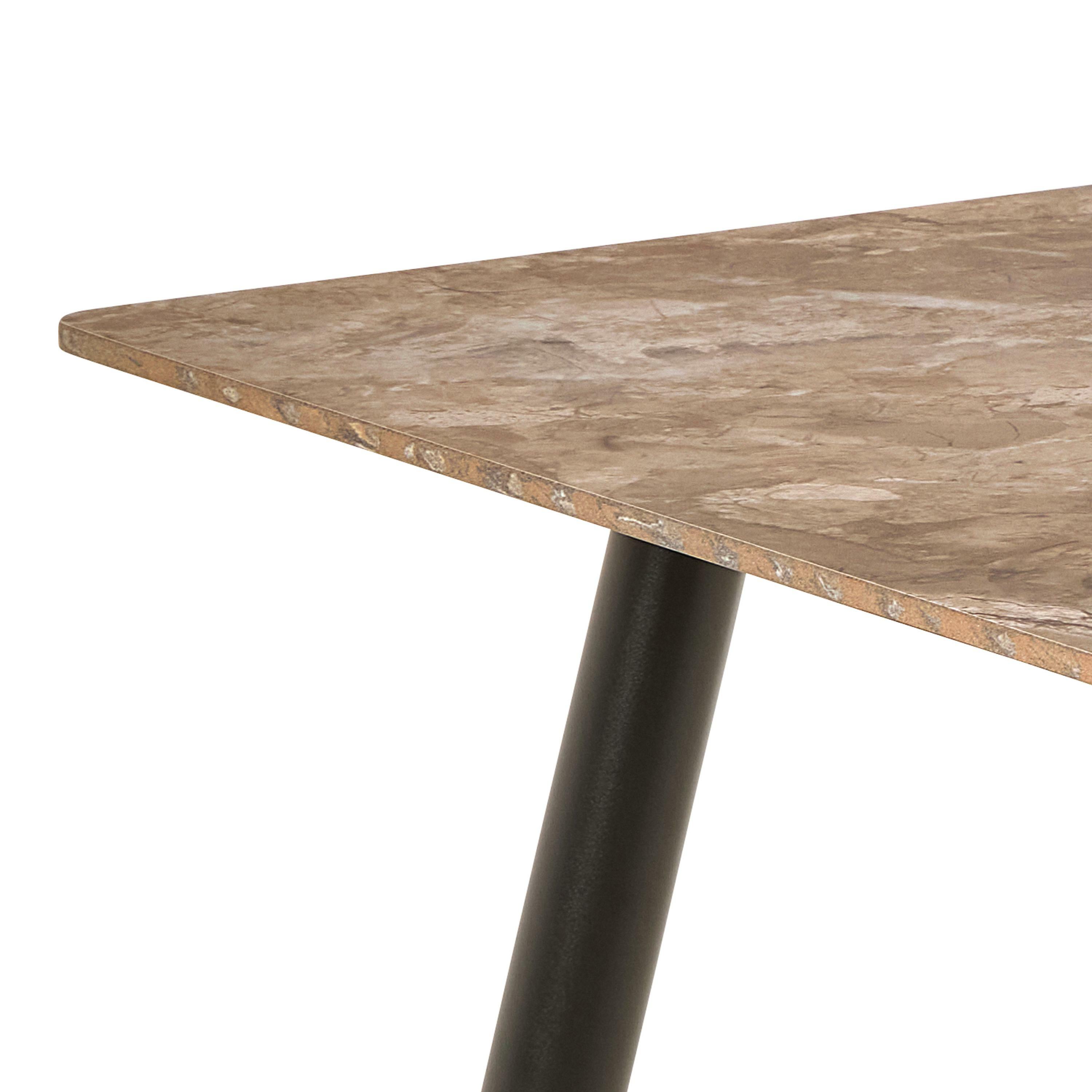 Conjunto de mesas y sillas para comedor Norsica 1012 (Taupe + Negro)