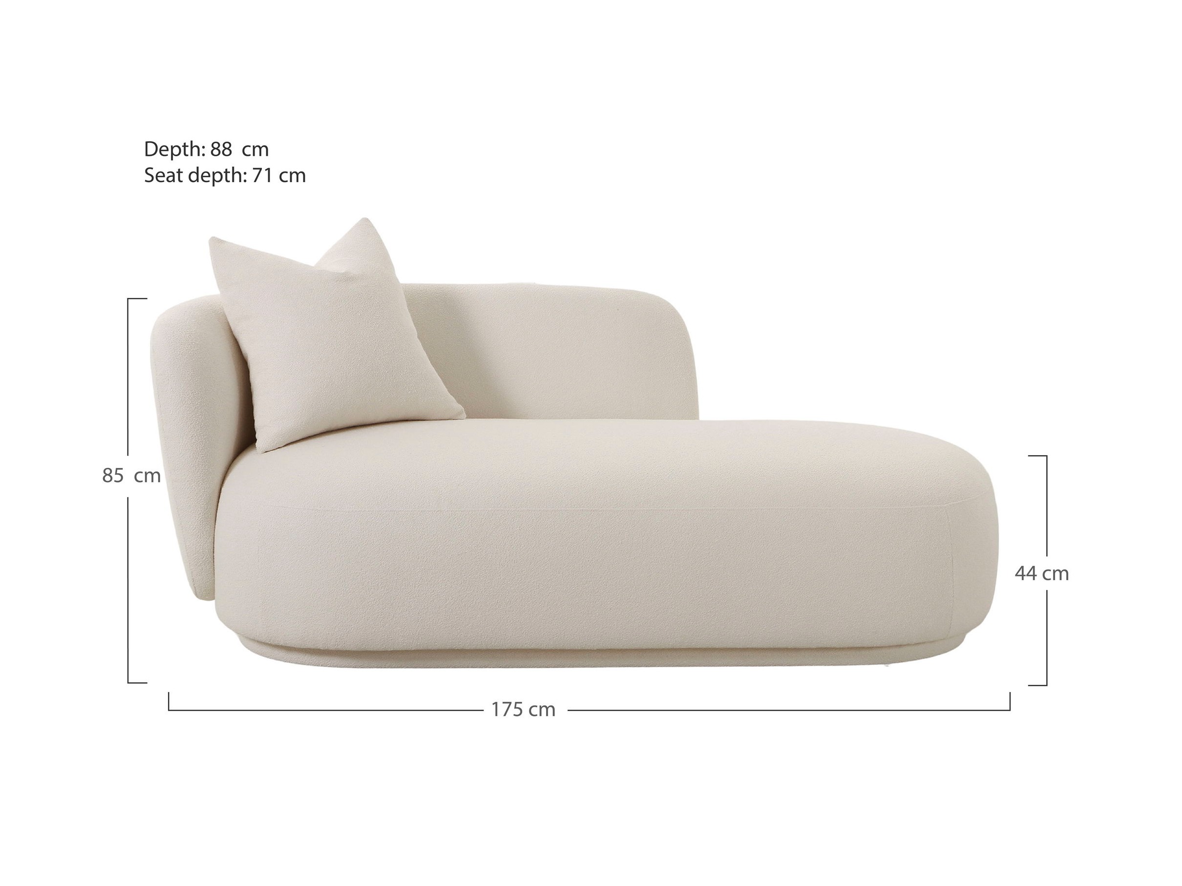 Diván Brea 199 (Beige claro)