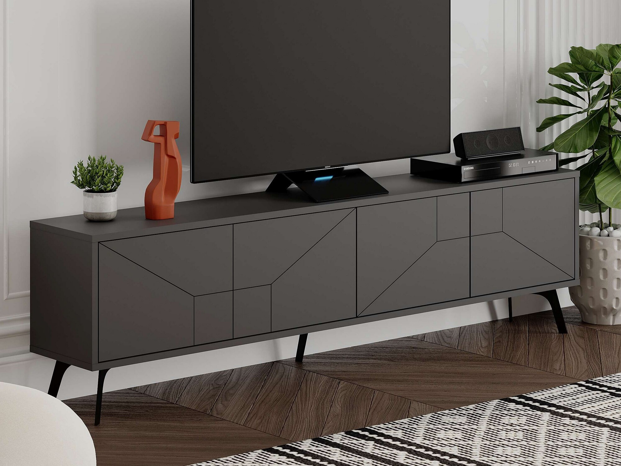 Mueble TV Kailua 1237 (Antracita)