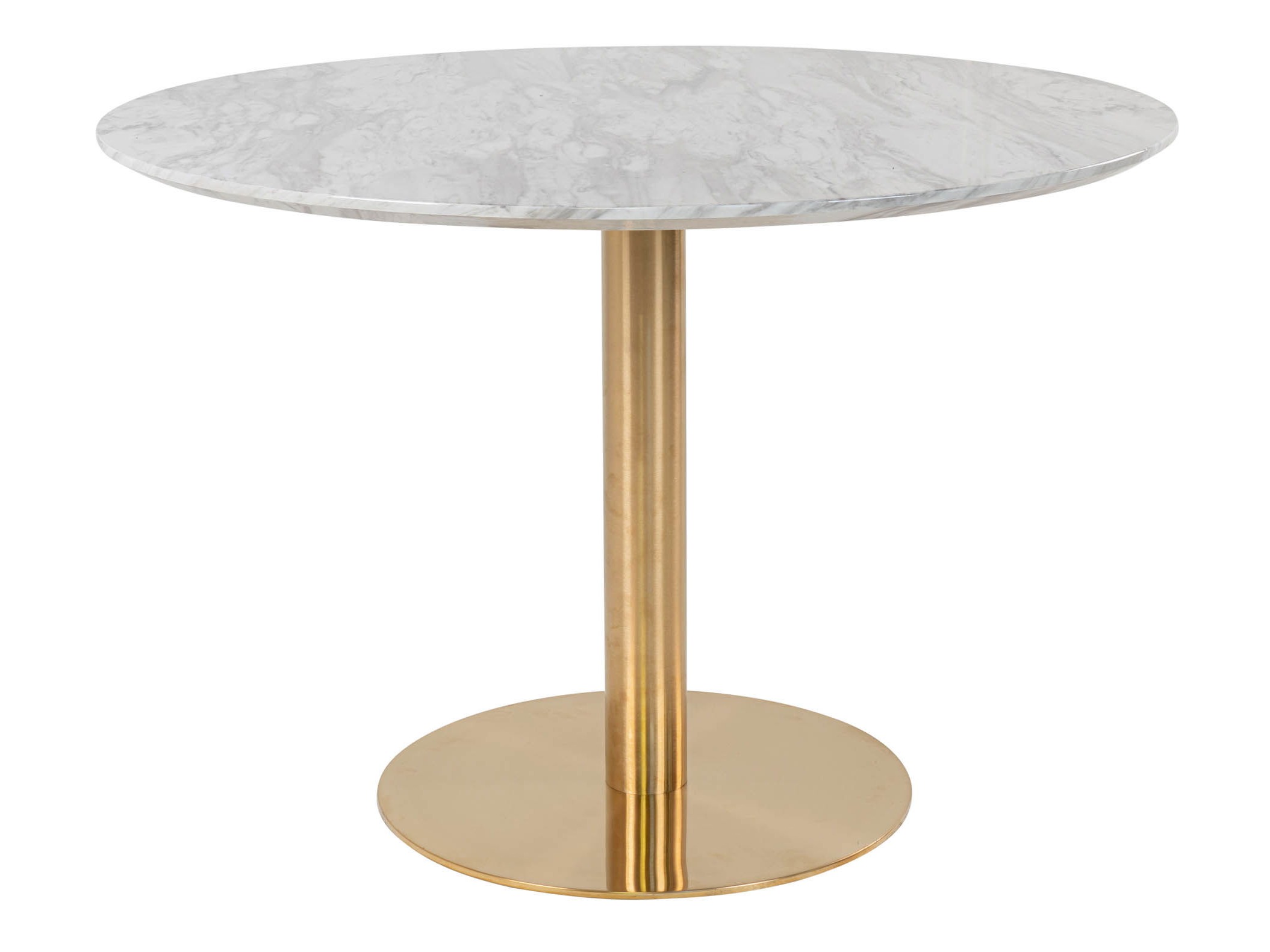 Mesa Elbelia 103 (Dorado + Mármol blanco)