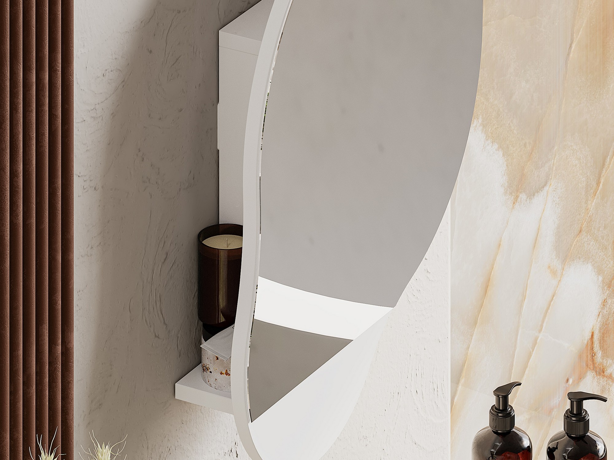 Mueble para baño con espejo Kailua 2711 (Blanco)
