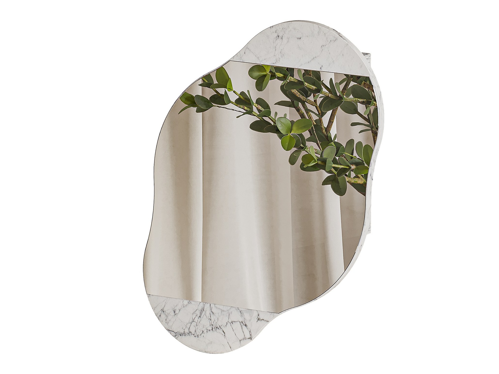 Mueble para baño con espejo Kailua 2711 (Mármol blanco)