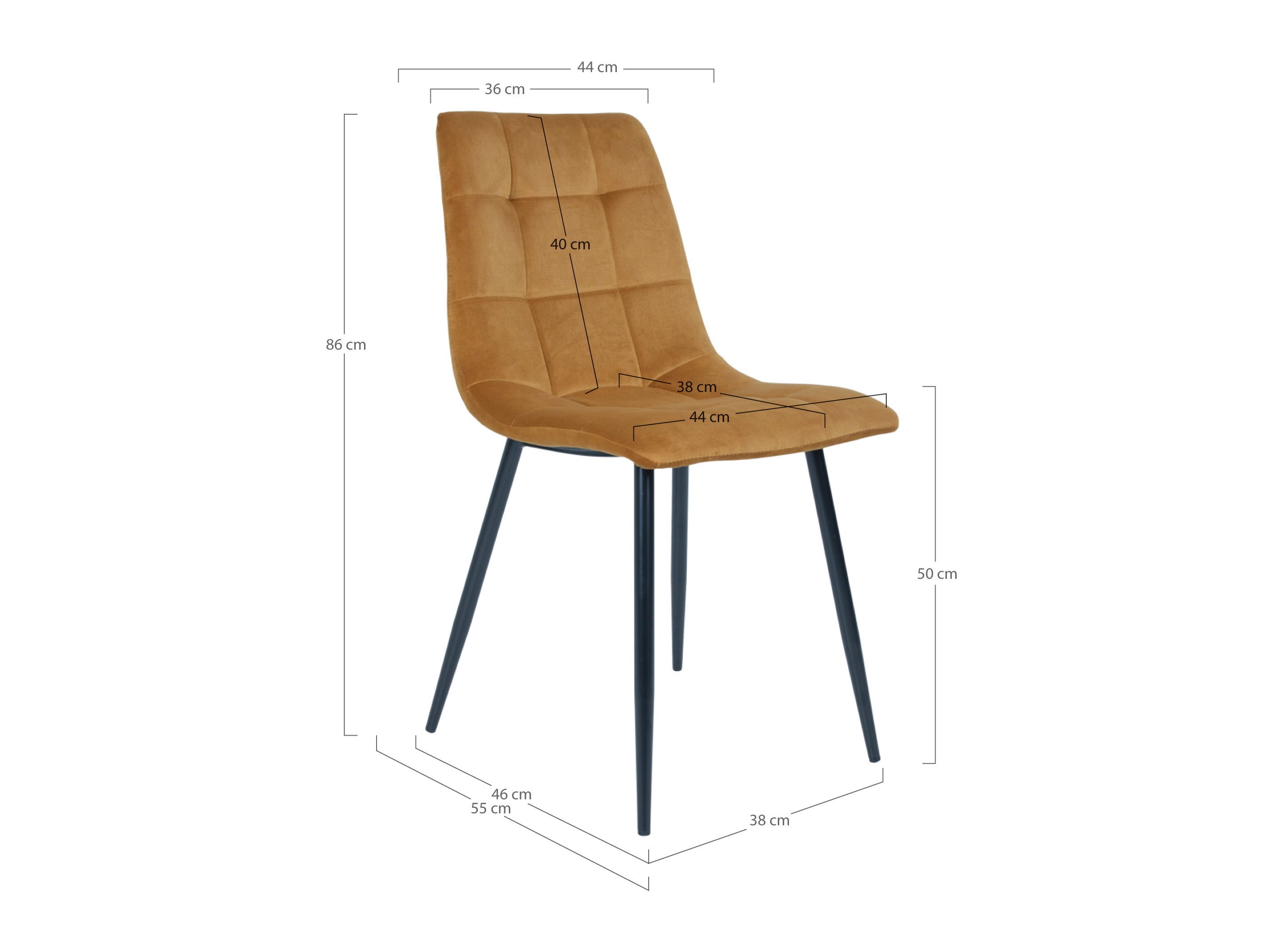 Silla Brea 227 (Negro + Mostaza)