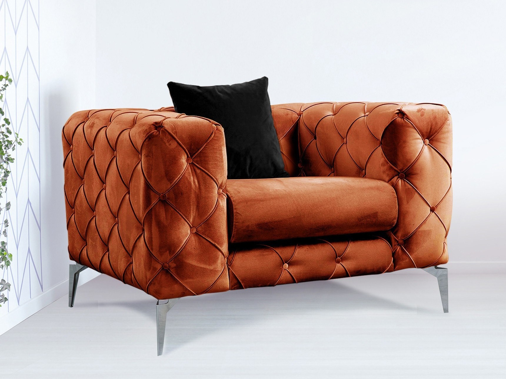 Chesterfield sillón Altadena 358 (Naranja)