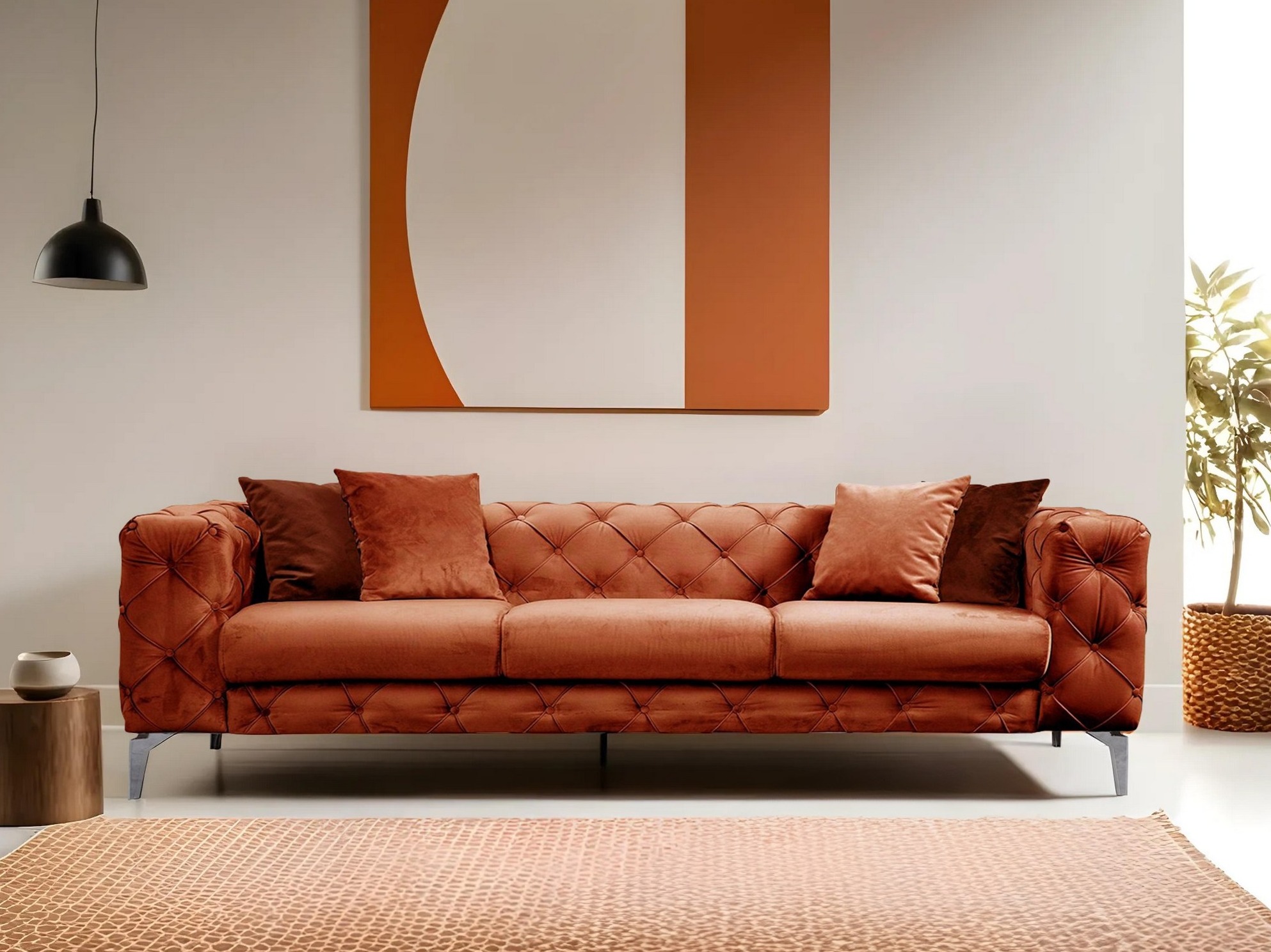 Sofá chesterfield Altadena 356 (Naranja)
