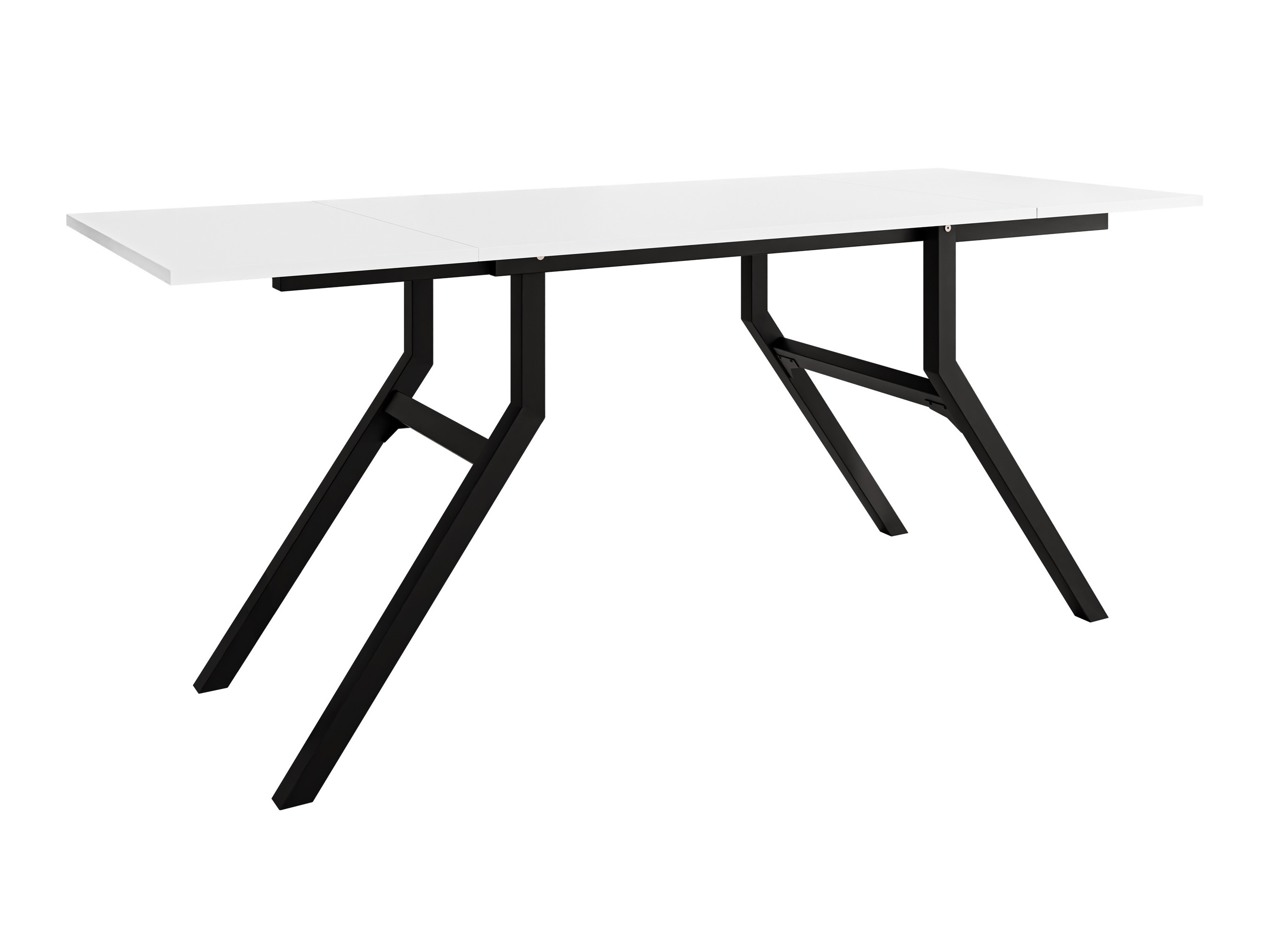 Mesa de centro convertible Oswego 151 (Blanco + Negro)