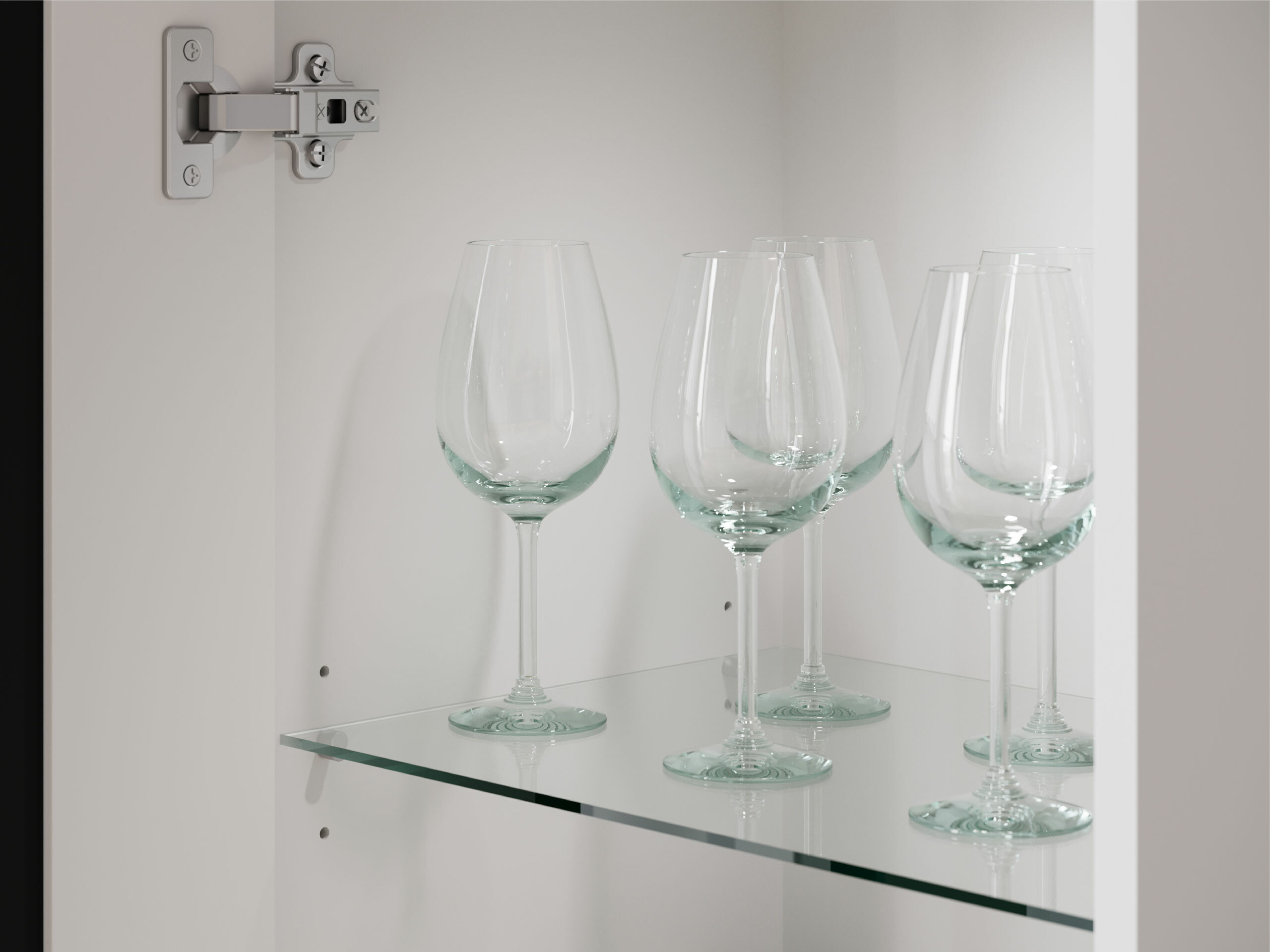 Conjunto de salón Torcame 103 (Blanco + Blanco brillante)