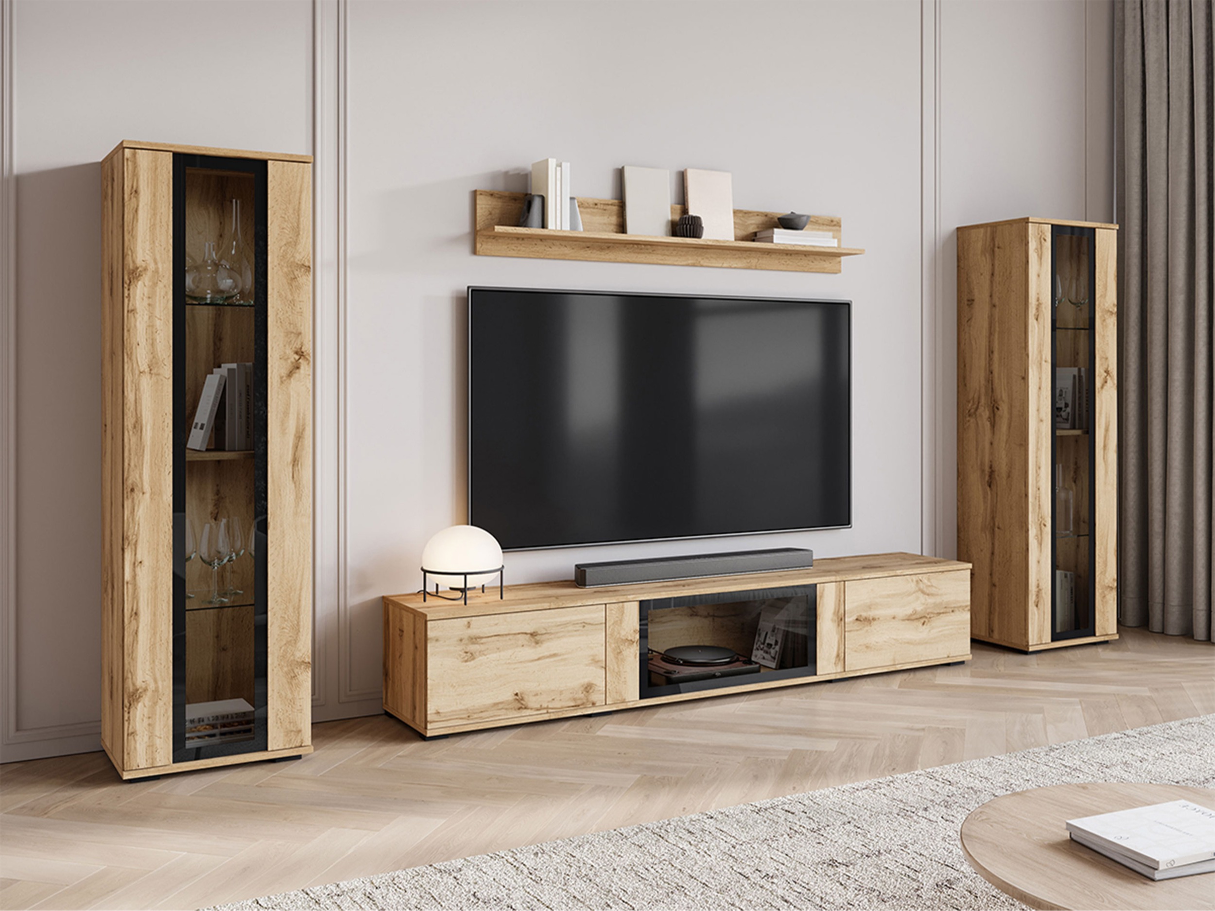 Conjunto de salón Torcame 103 (Roble wotan)