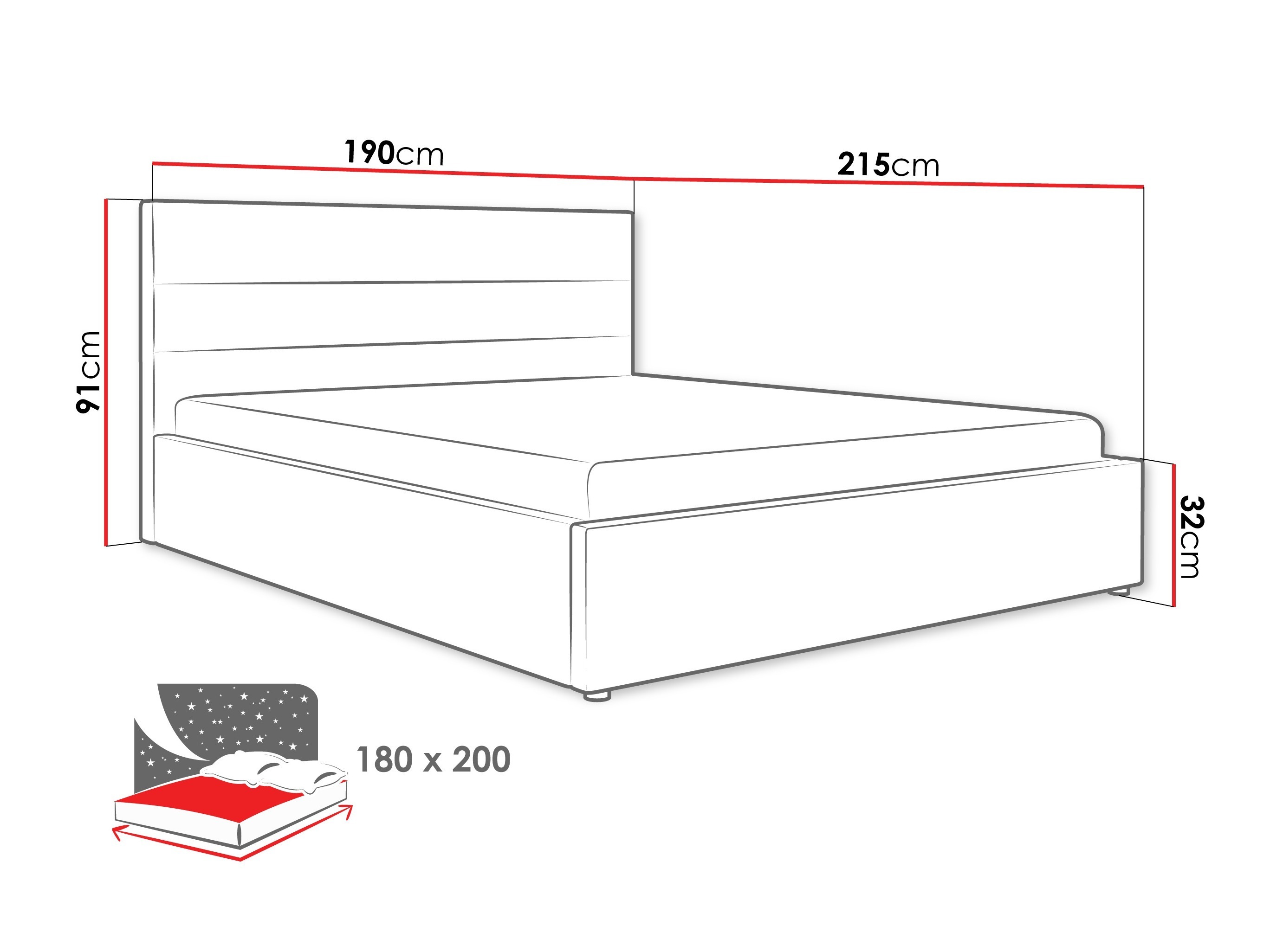 Cama Comfivo 454 (Gris)