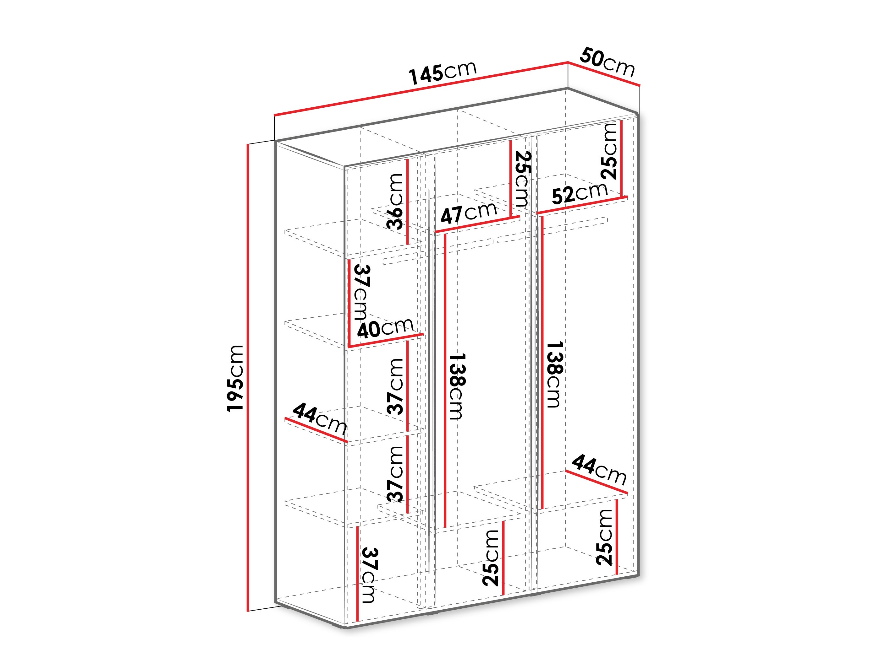 Armario Fiosono 100 (Beige + Roble claro)