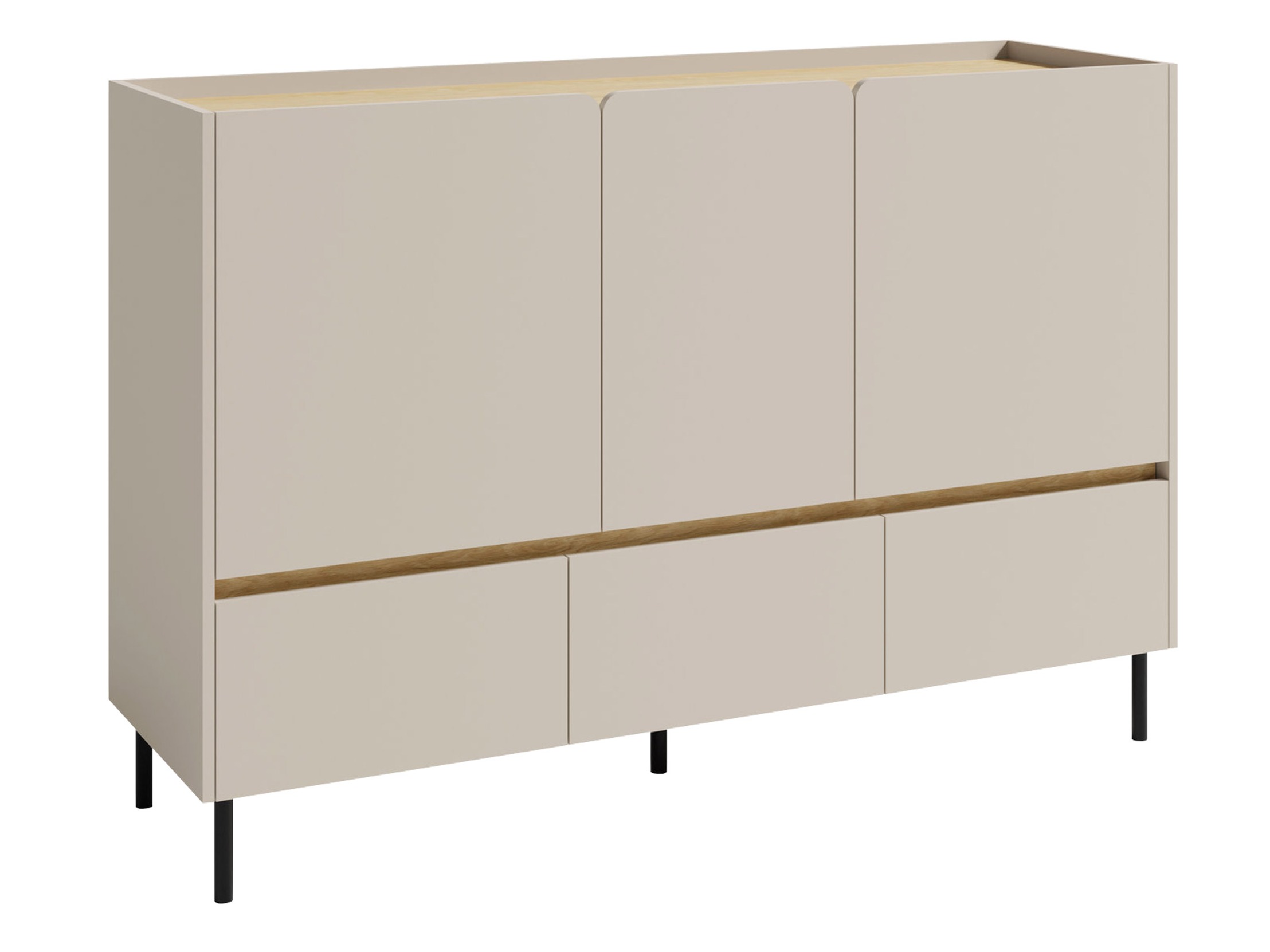 Cómoda Fiosono 106 (Beige + Roble)