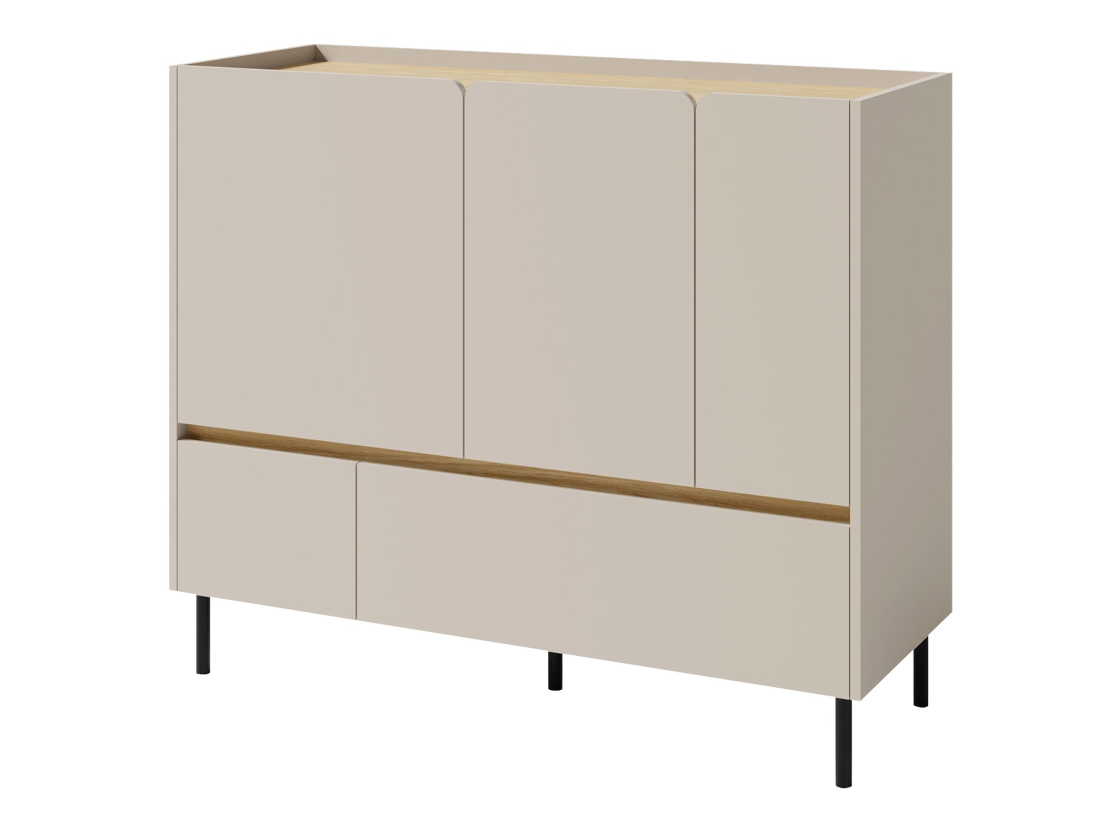 Cómoda Fiosono 107 (Beige + Roble)
