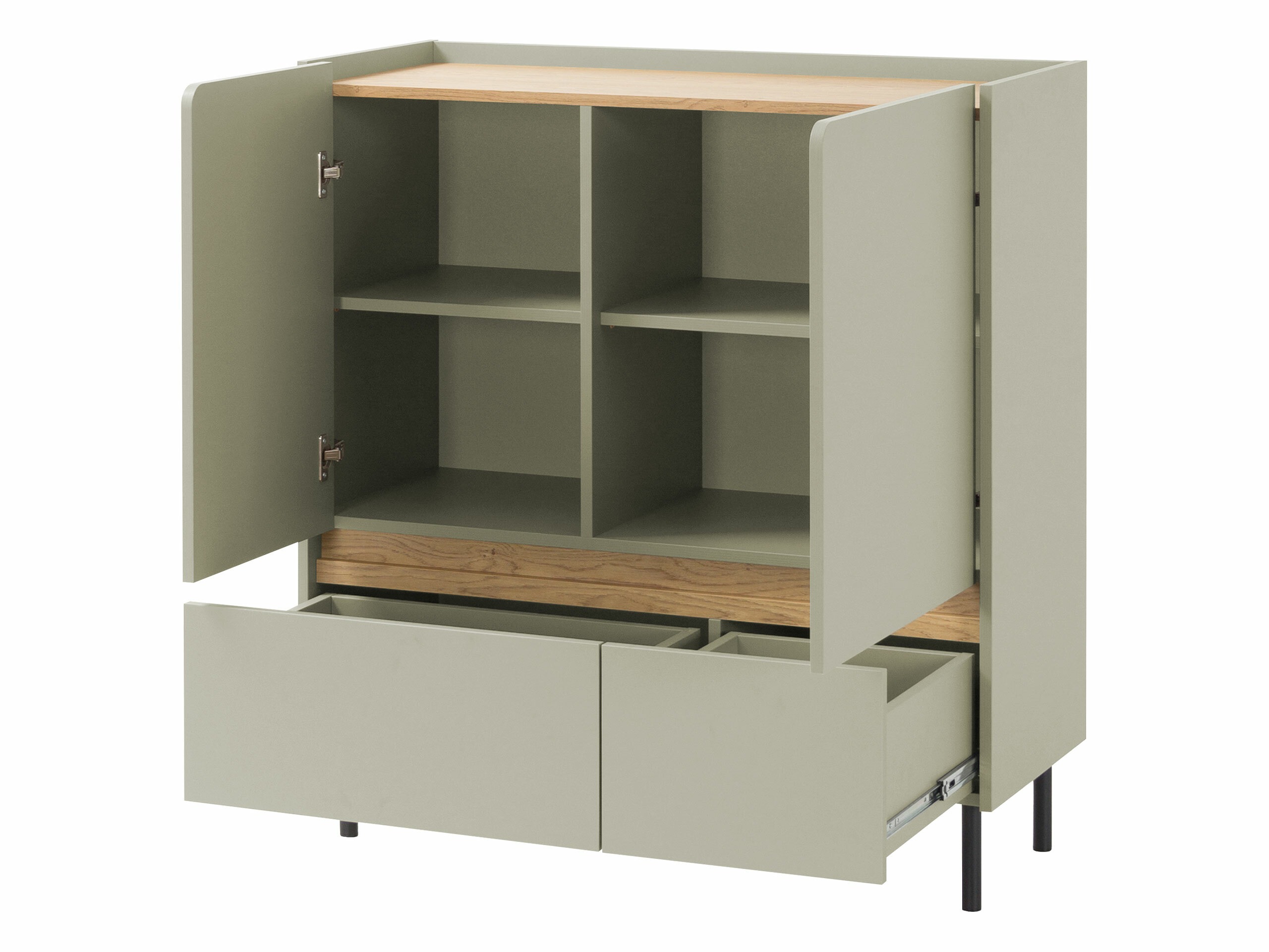 Cómoda Fiosono 108 (Beige + Roble claro)