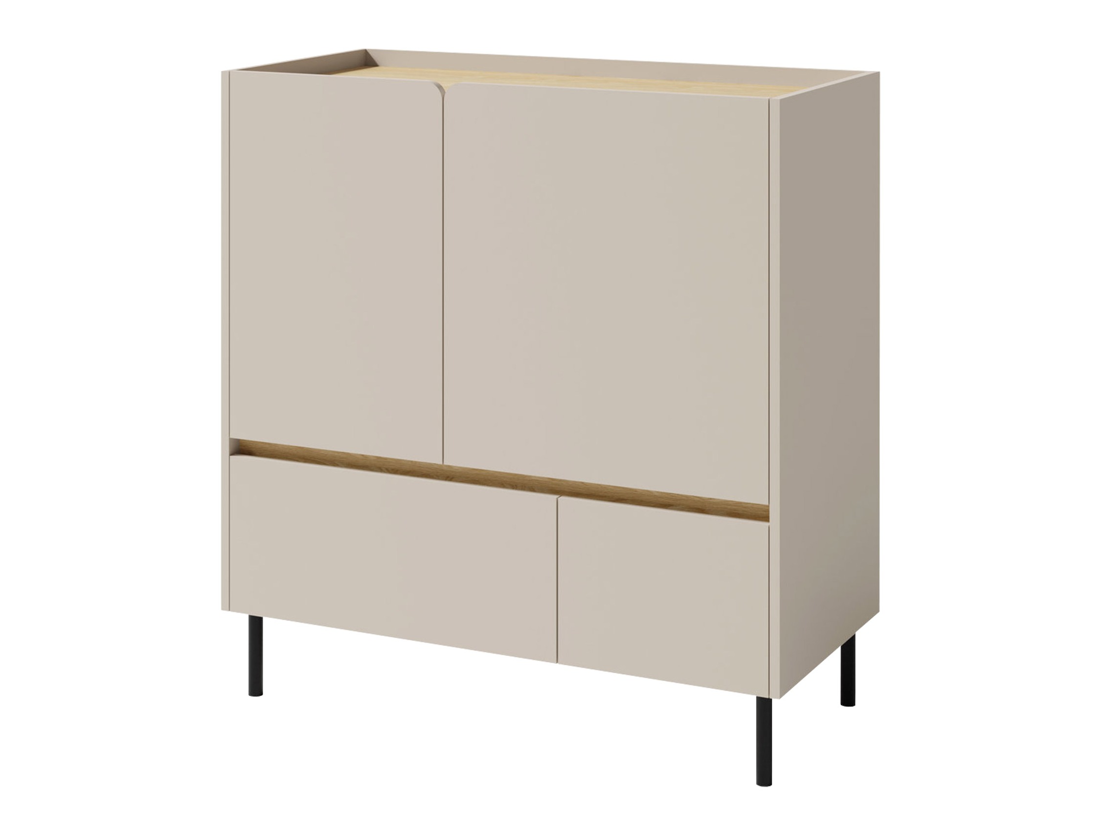 Cómoda Fiosono 108 (Beige + Roble)