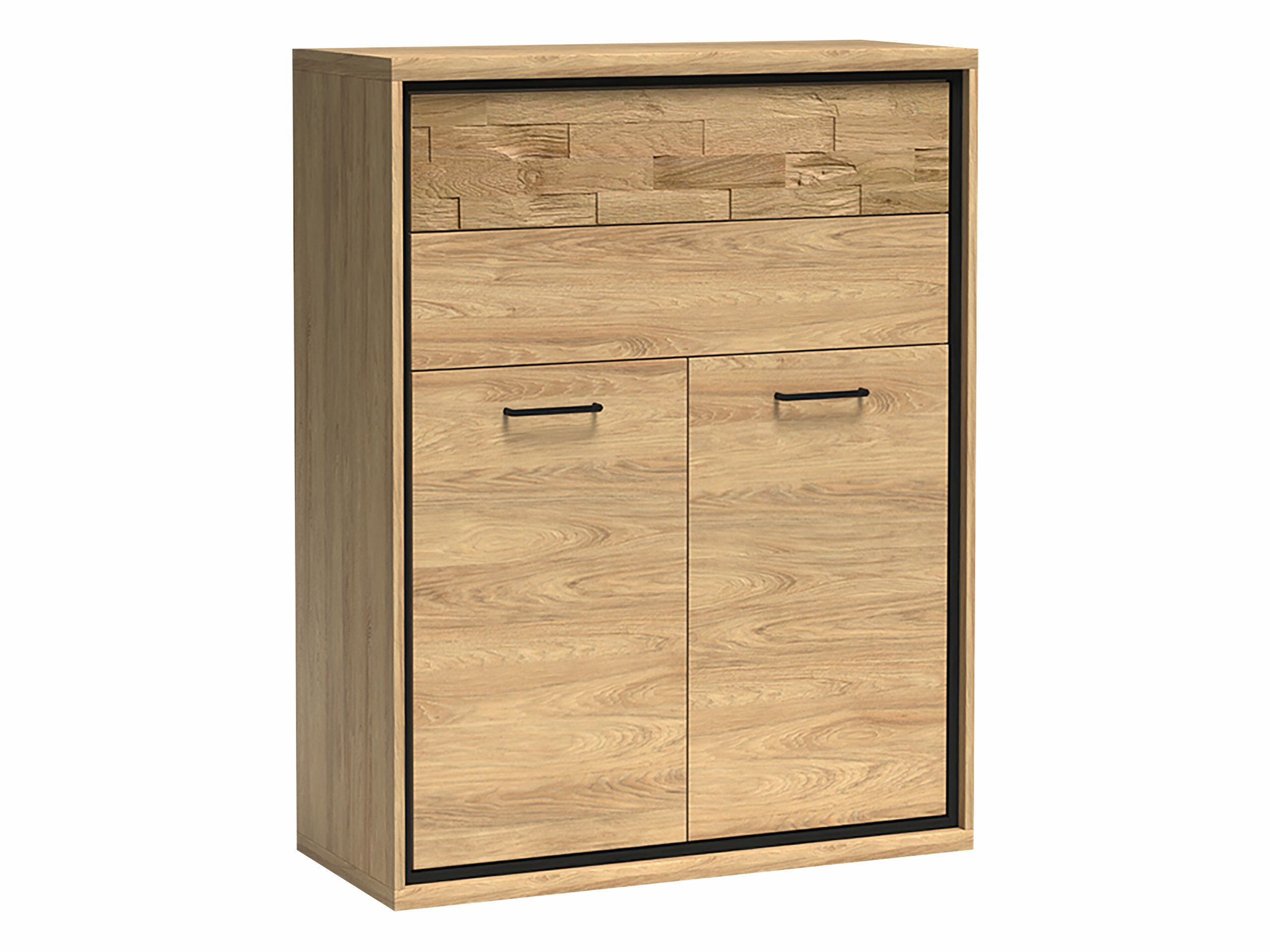 Cómoda Etrmoni 103 (Luminoso madera + Roble)