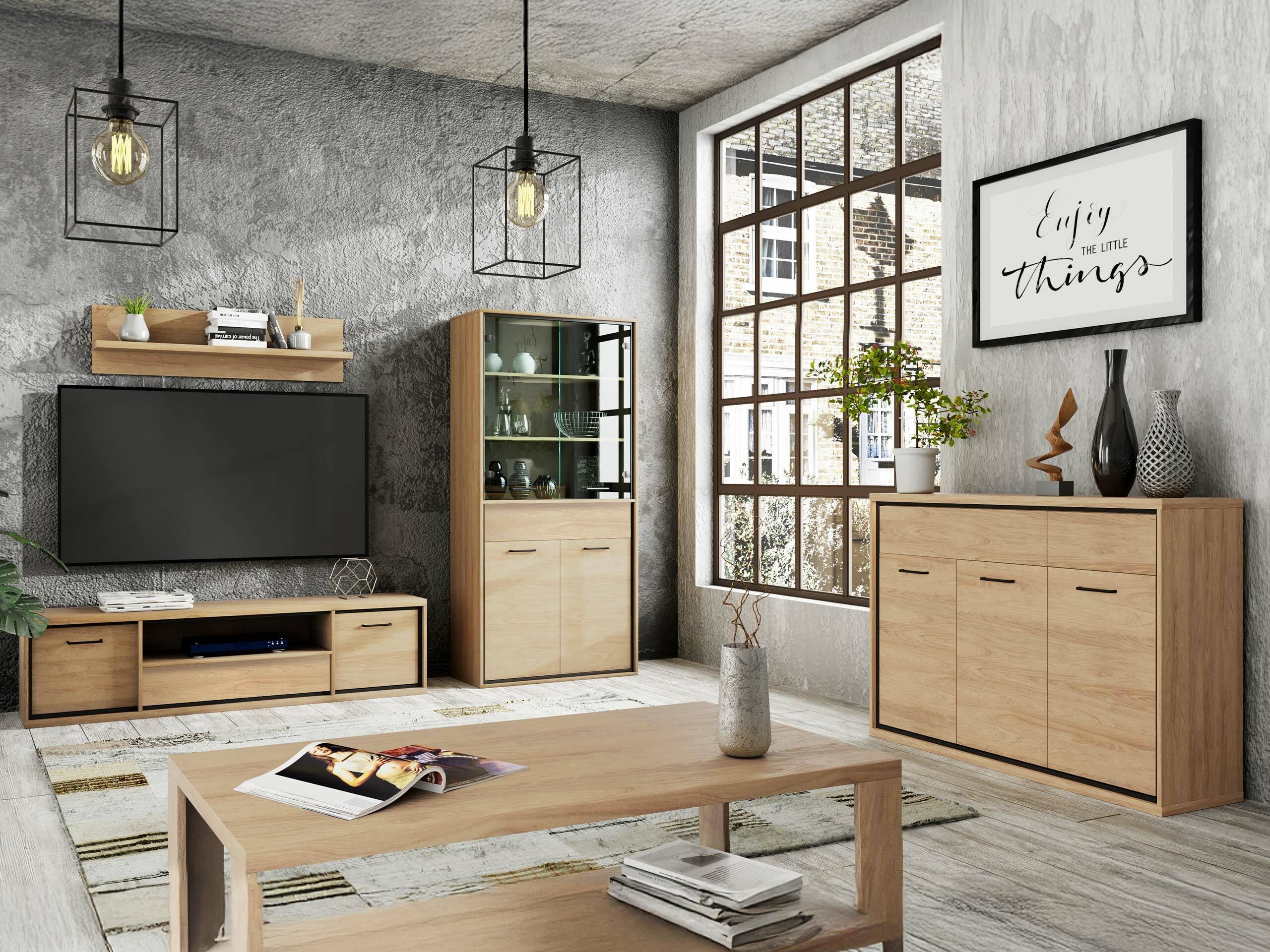 Estantería Etrmoni 102 (Luminoso madera)