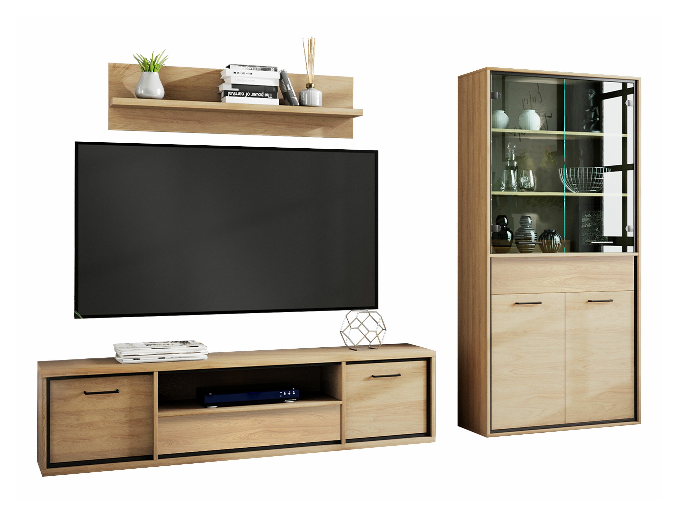 Conjunto de salón Etrmoni 119 (Luminoso madera)