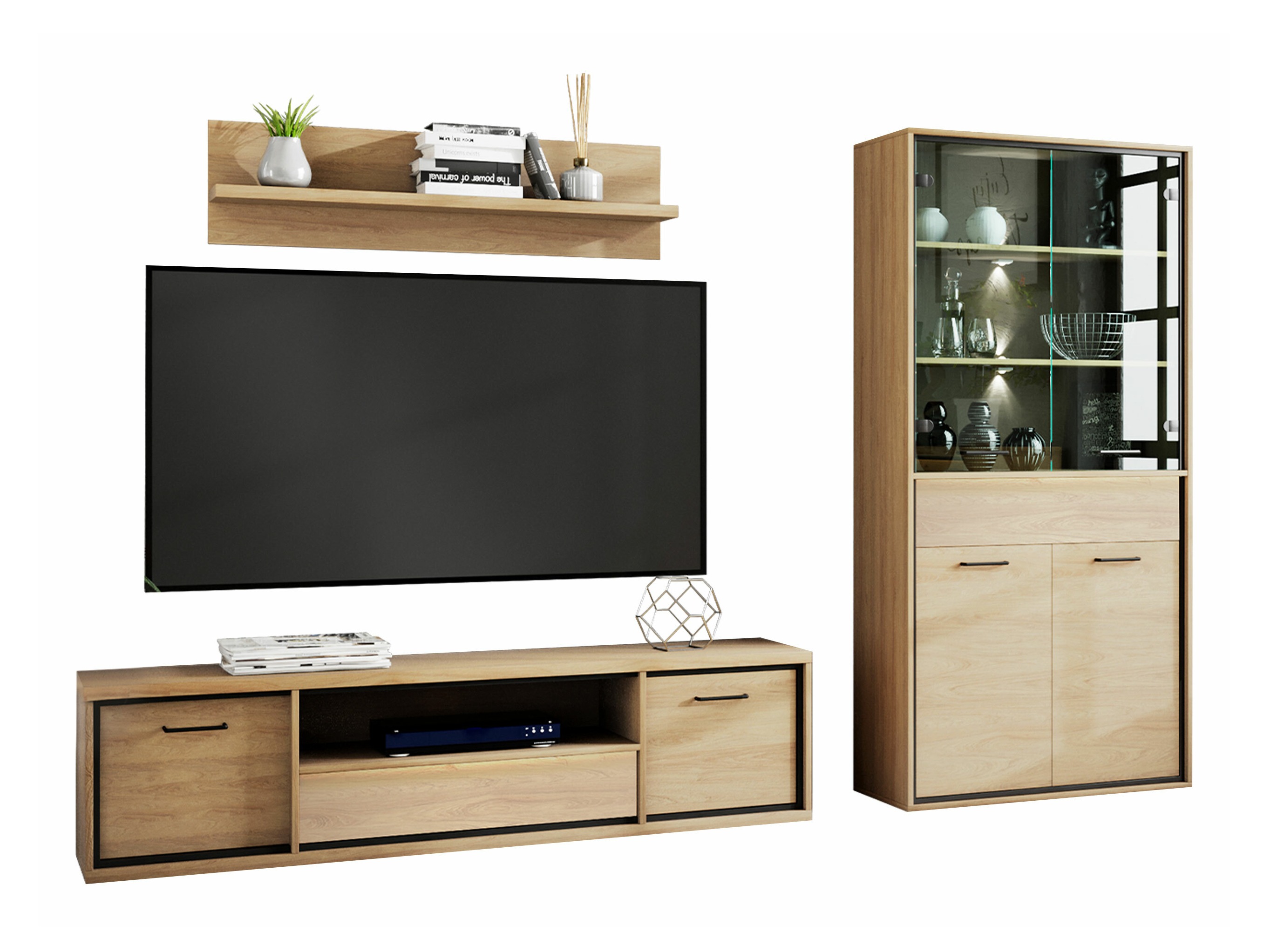 Conjunto de salón Etrmoni 119 (Luminoso madera)