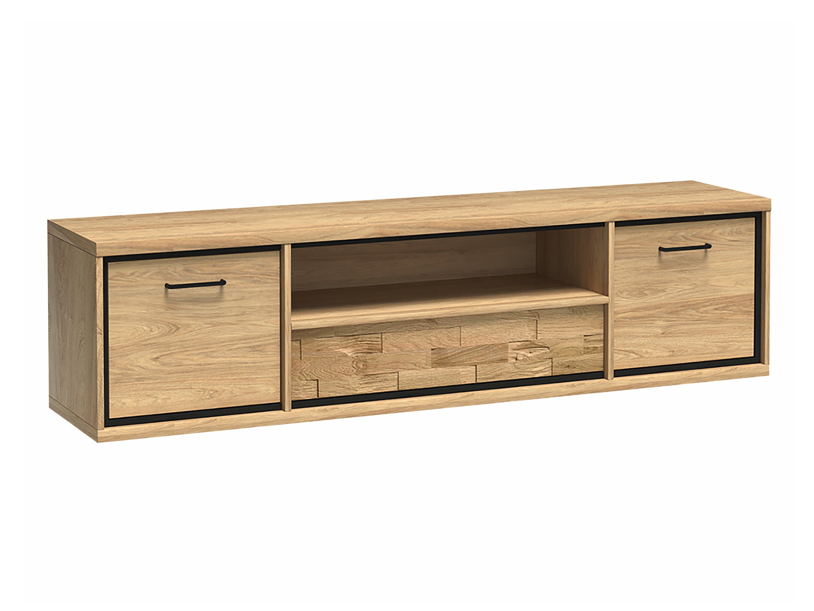 Mueble TV Etrmoni 111 (Luminoso madera + Roble)