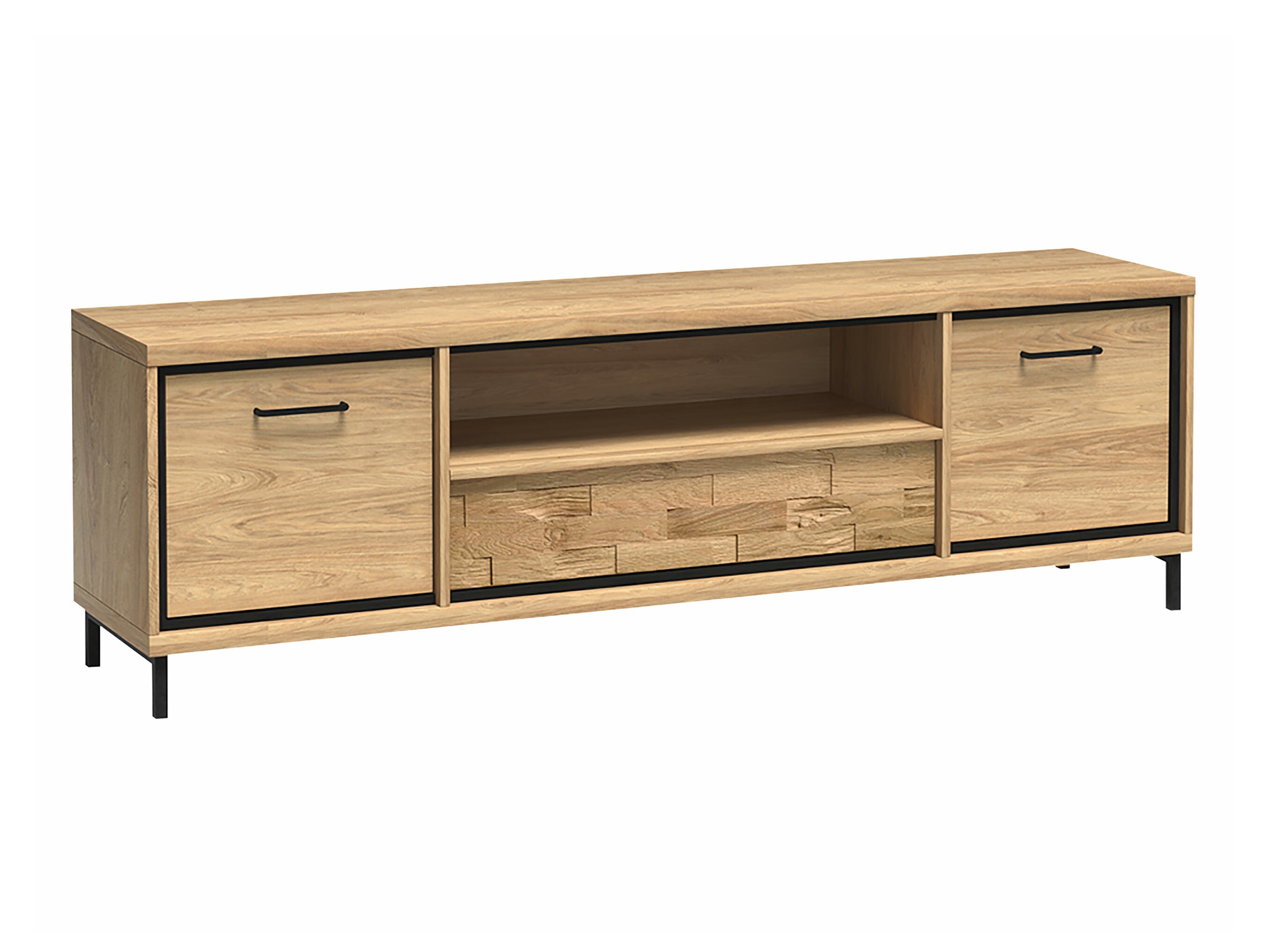 Mueble TV Etrmoni 111 (Luminoso madera + Roble)