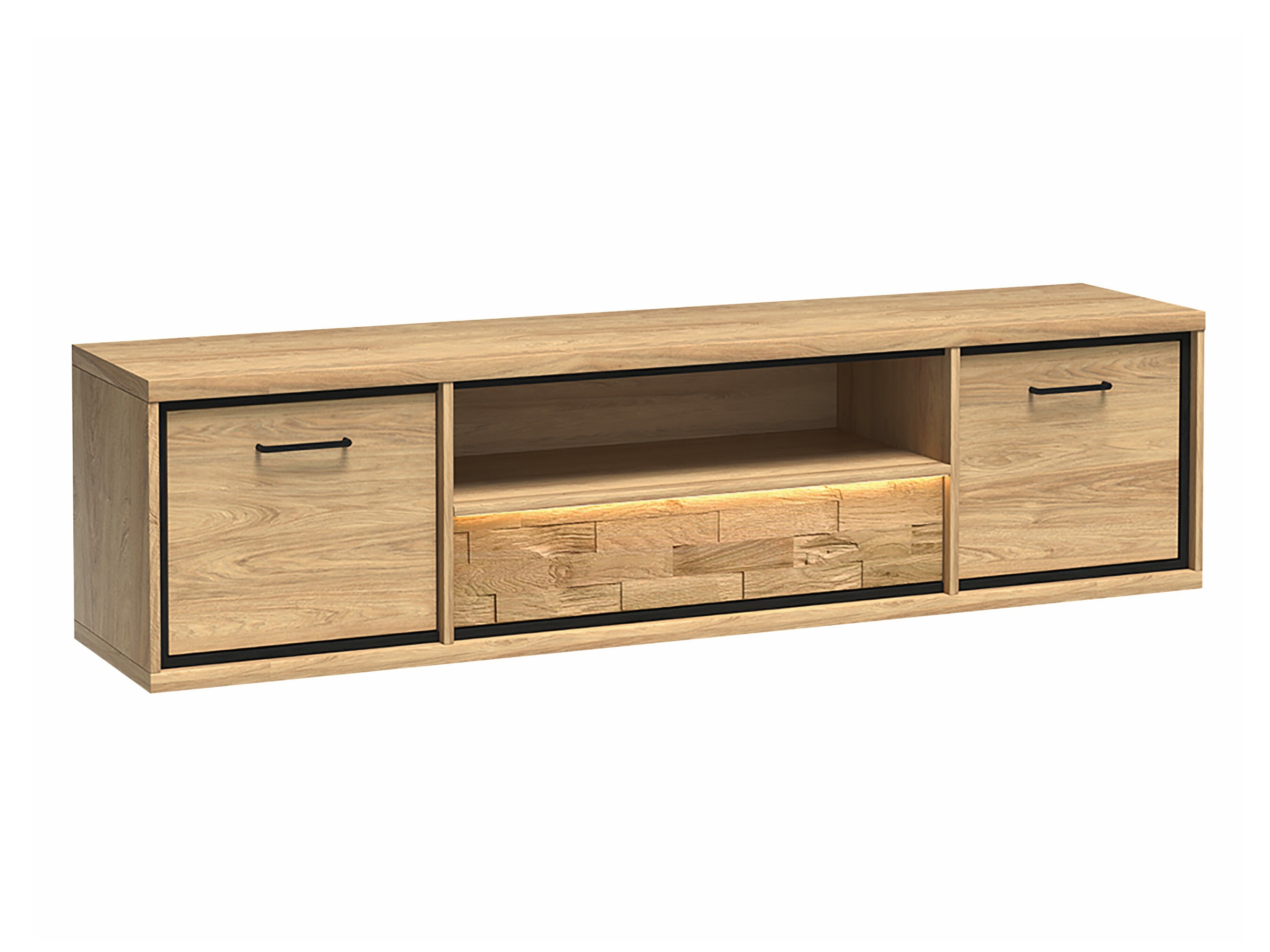 Mueble TV Etrmoni 111 (Luminoso madera + Roble)