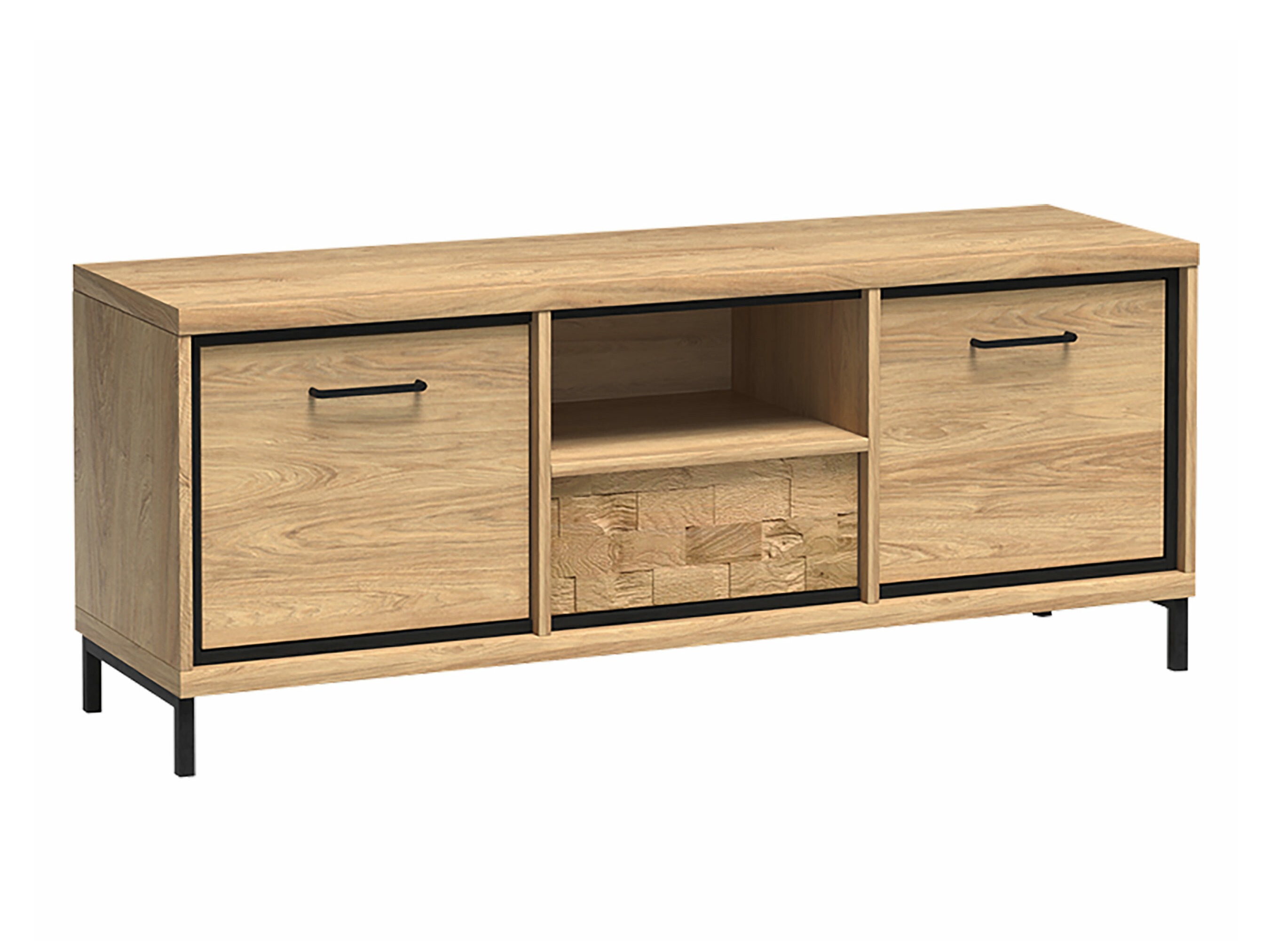 Mueble TV Etrmoni 112 (Luminoso madera + Roble)