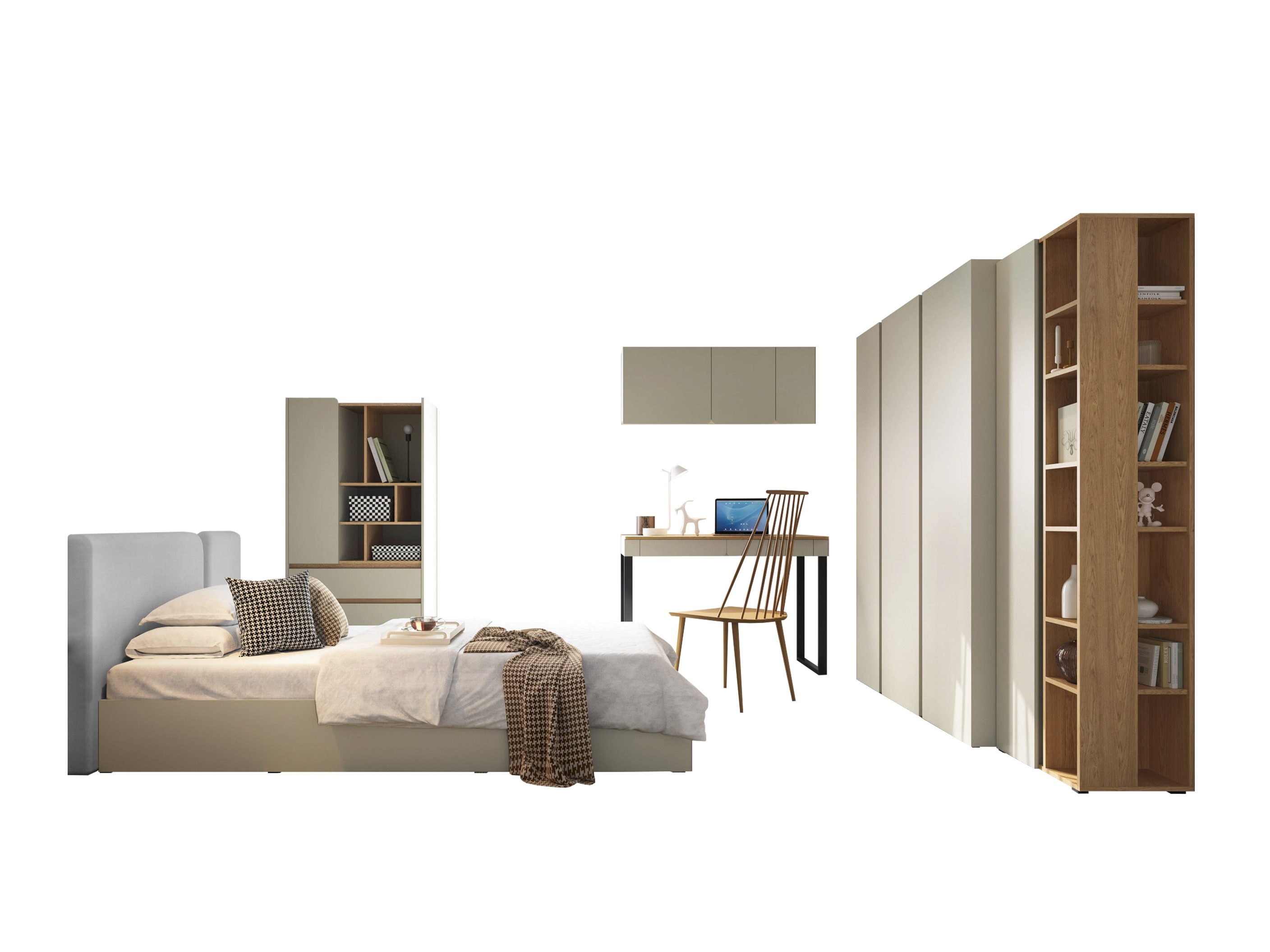 Conjuntos de muebles Fiosono 114 (Eucalipto + Roble)