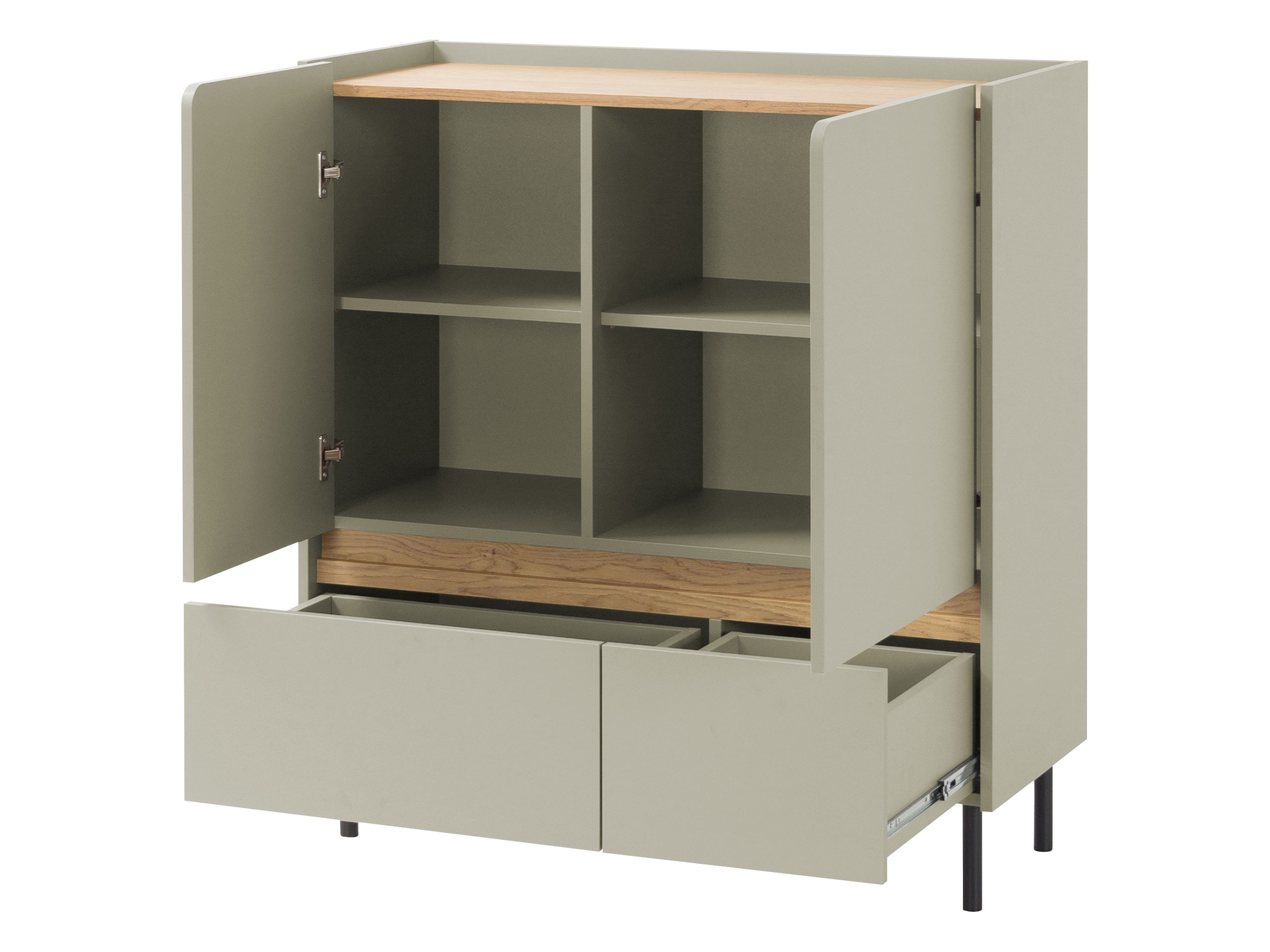 Conjuntos de muebles Fiosono 115 (Beige + Roble)