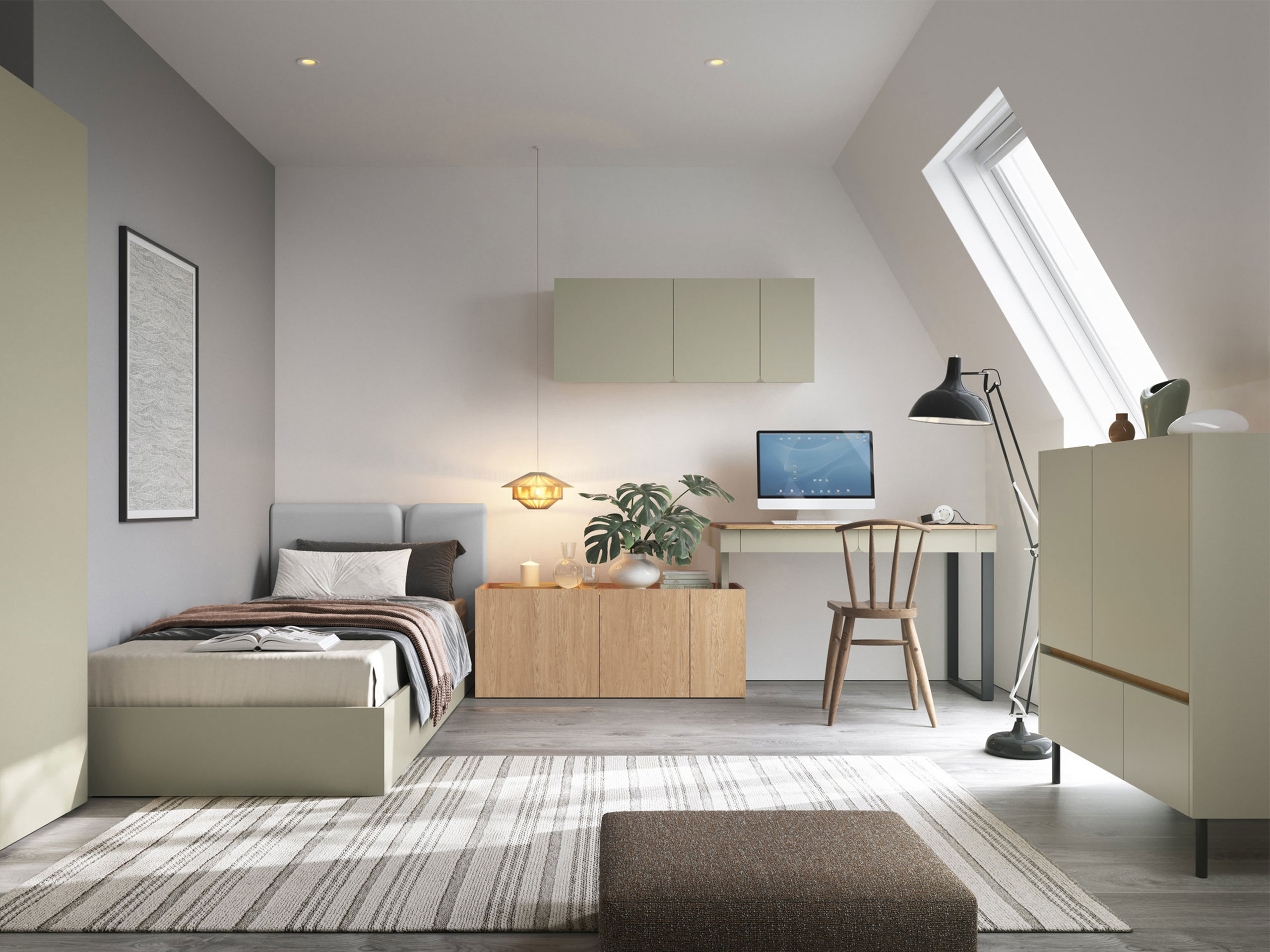 Conjuntos de muebles Fiosono 115 (Eucalipto + Roble)