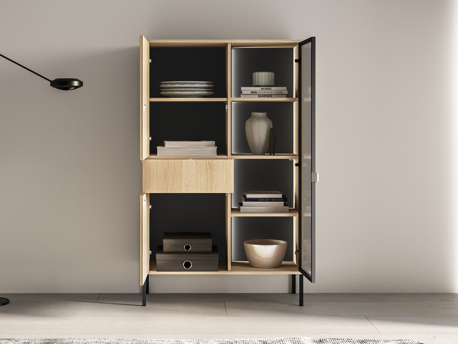 Estantería Virsalo 100 (Roble)