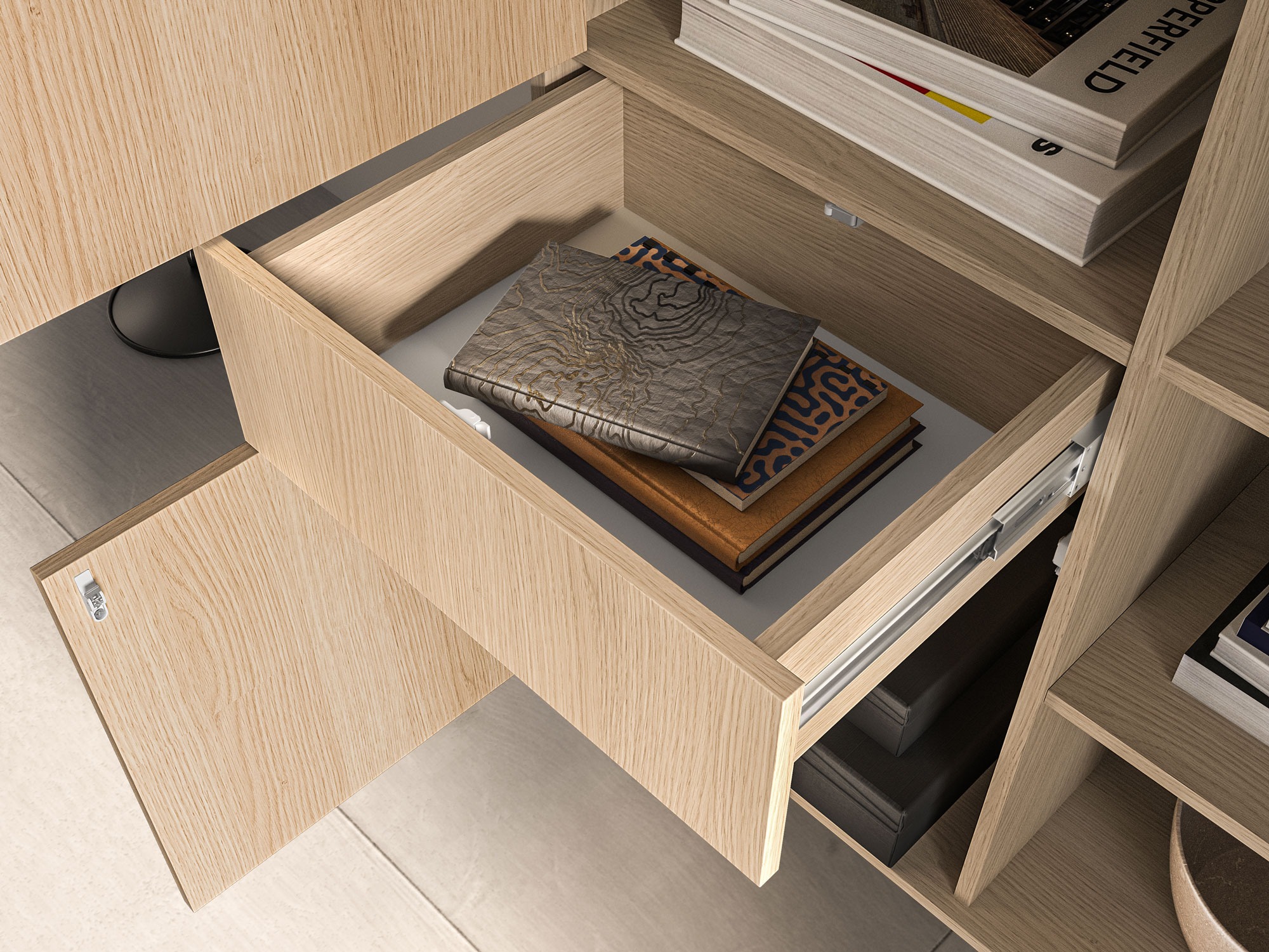 Estantería Virsalo 100 (Roble)