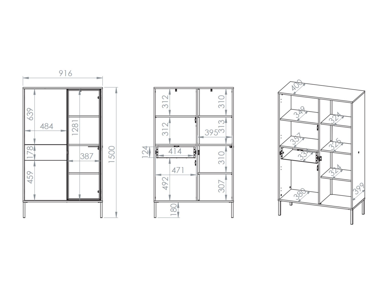 Estantería Virsalo 100 (Roble)