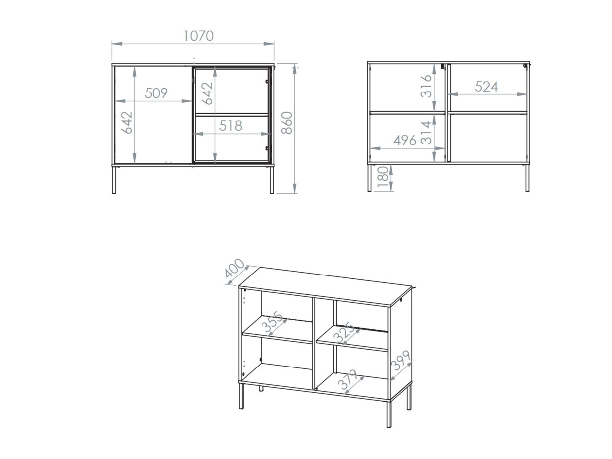 Aparador Virsalo 102 (Cachemira)