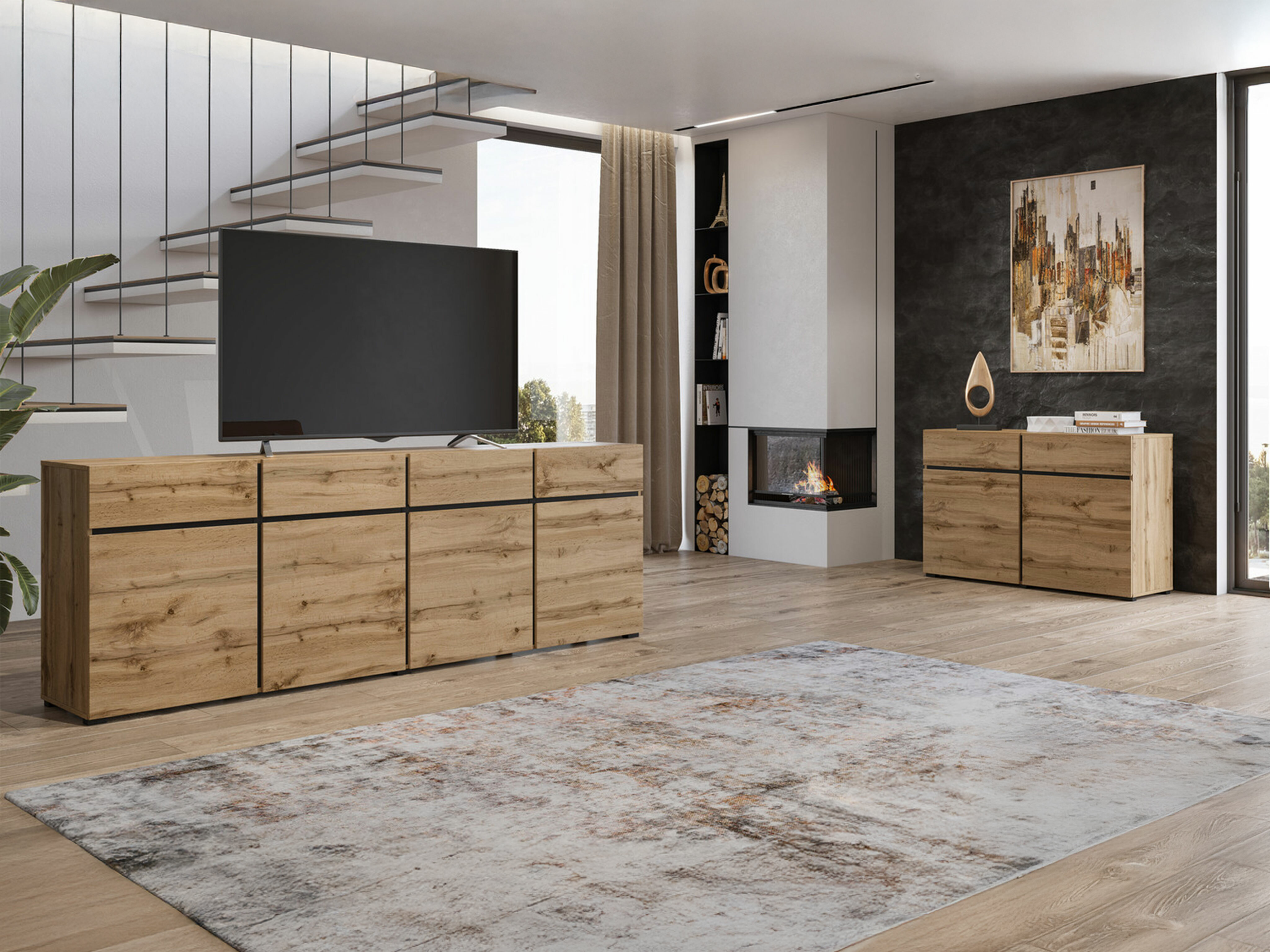 Cómoda Alfere 100 (Roble wotan)