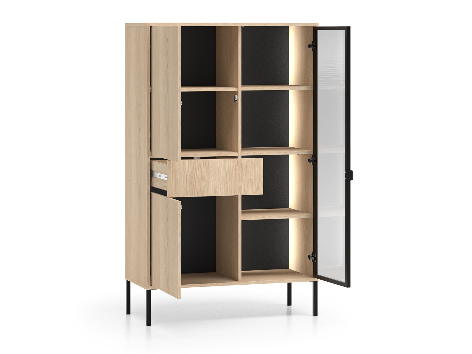 Conjunto de salón Virsalo 105 (Roble)