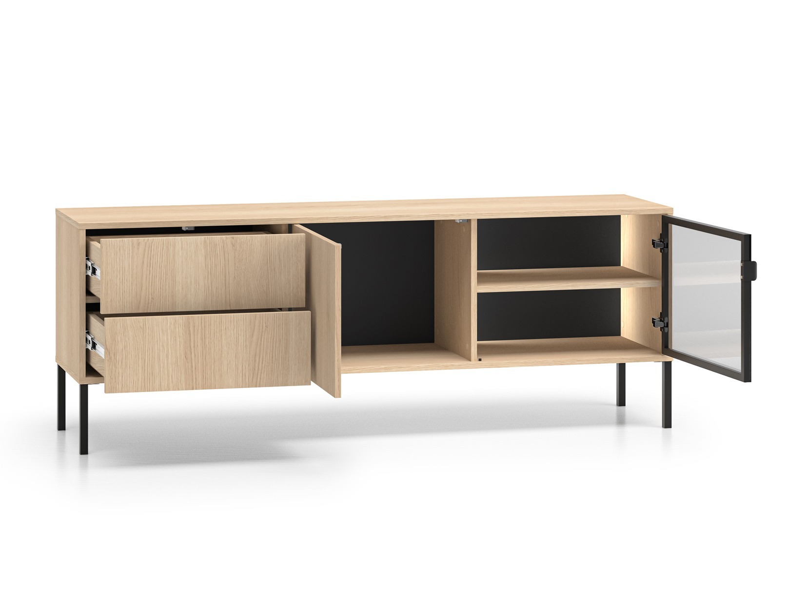 Conjunto de salón Virsalo 105 (Roble)