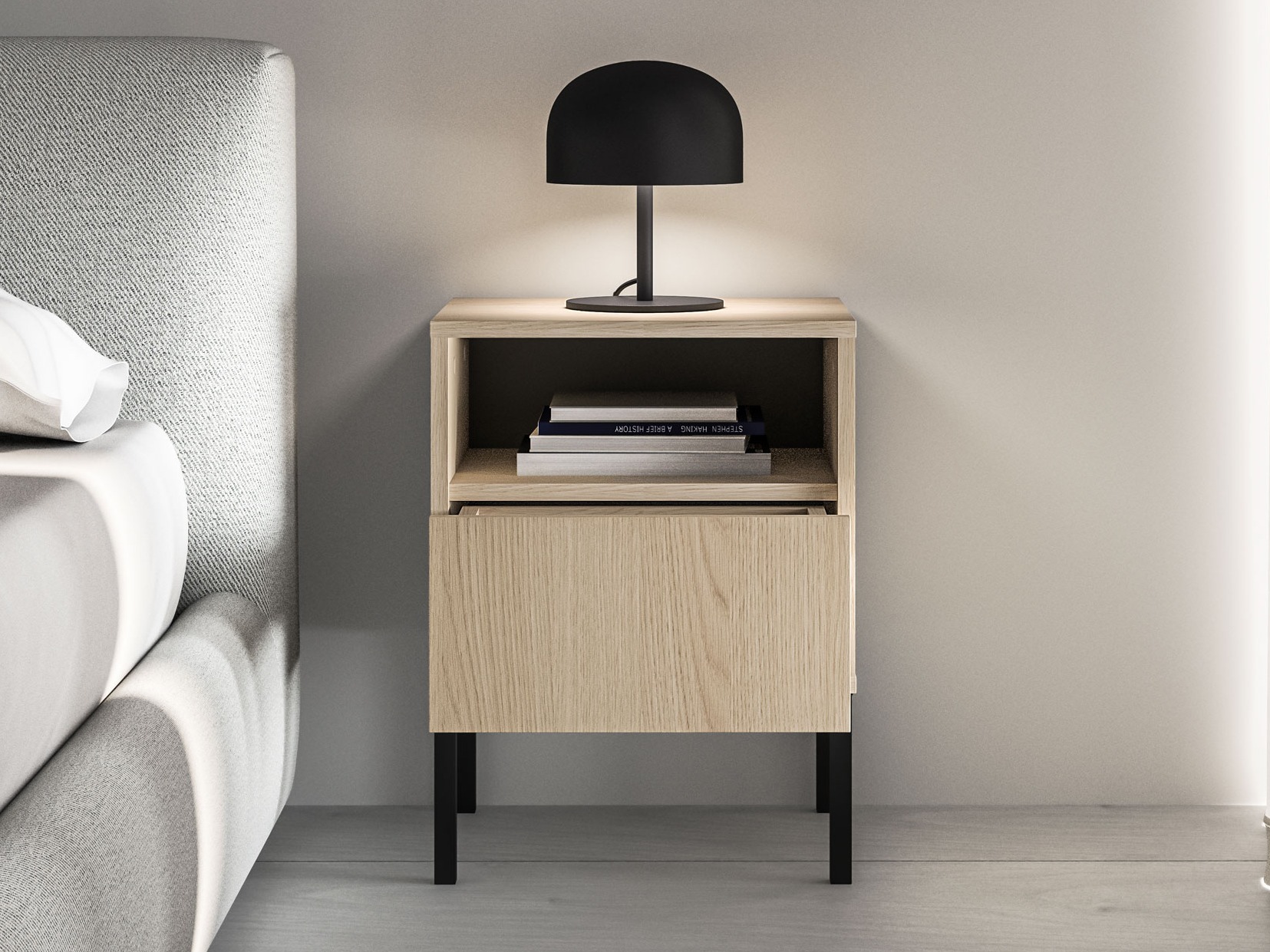 Mesilla de noche Virsalo 104 (Roble)