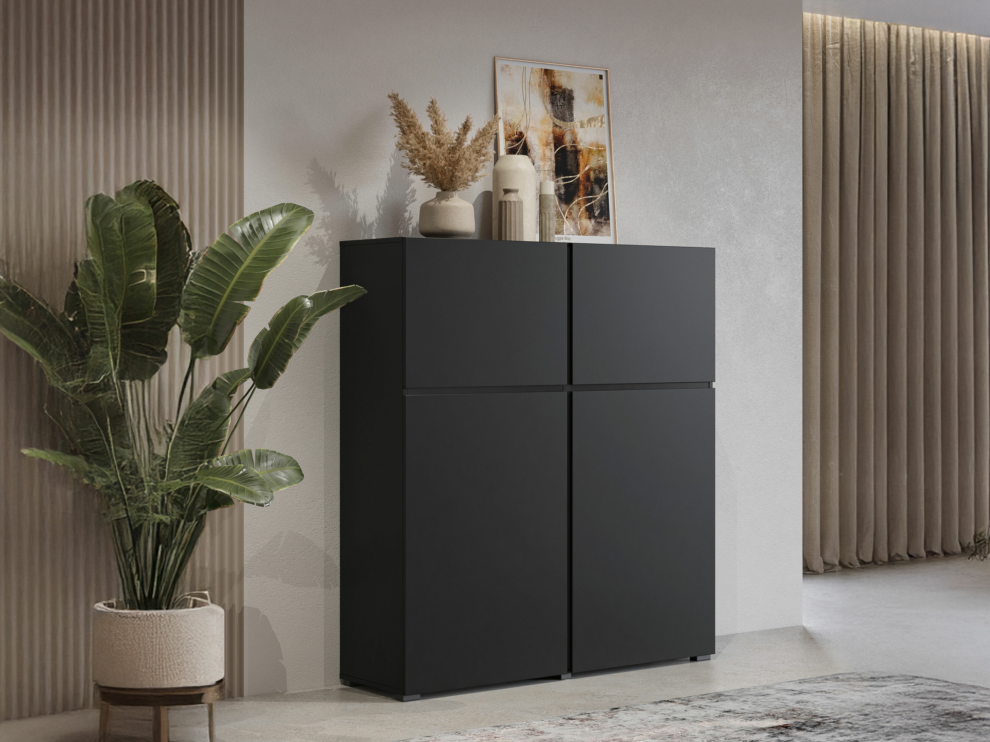 Aparador Alfere 105 (Negro)