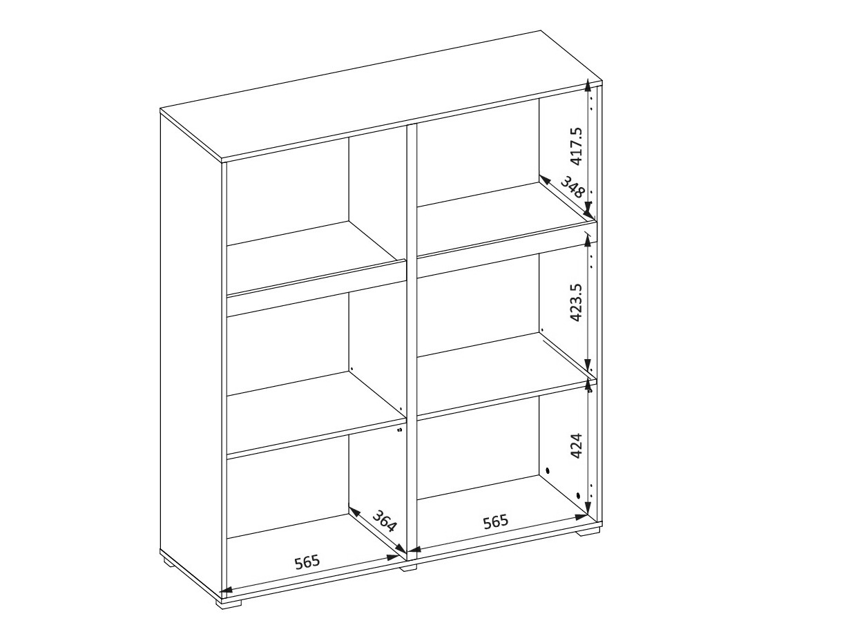 Aparador Alfere 105 (Roble wotan)