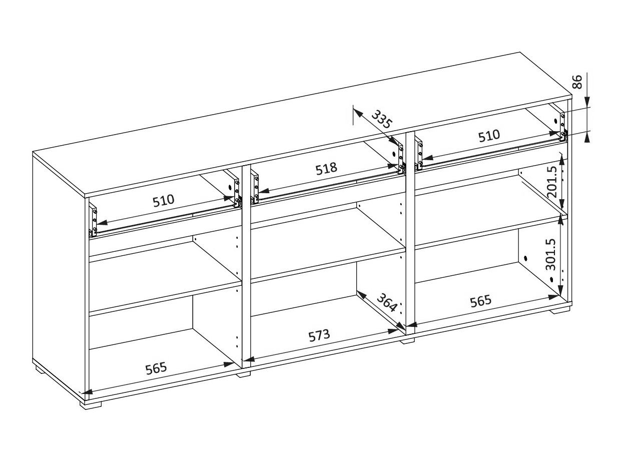 Cómoda Alfere 103 (Verde)