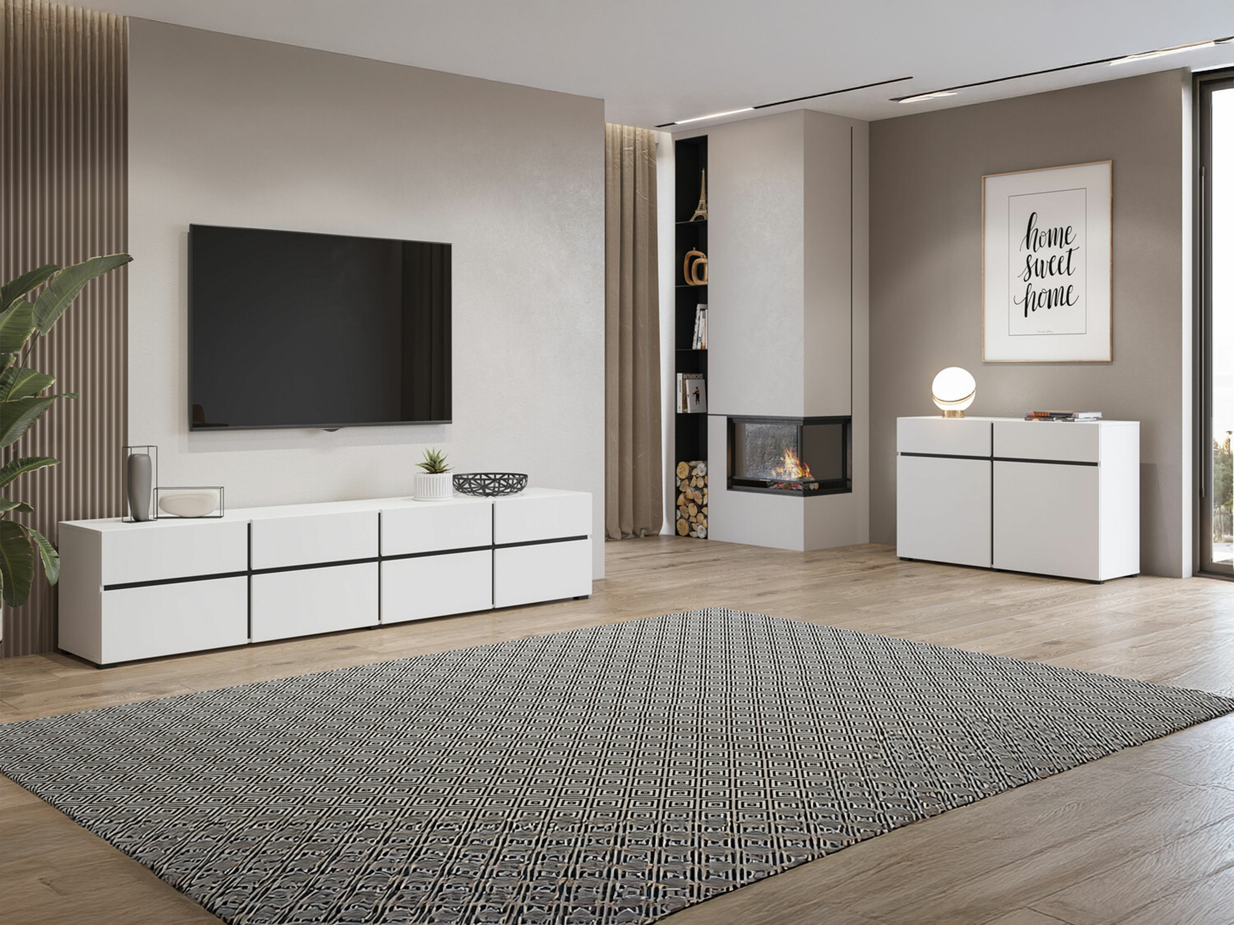 Mueble TV Alfere 101 (Blanco)