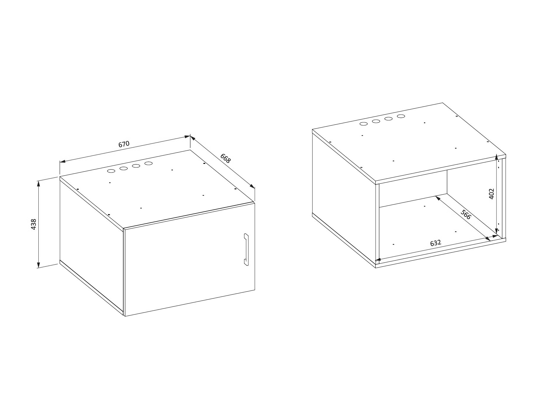 Armario colgante para baño Novdele 104 (Cachemira)
