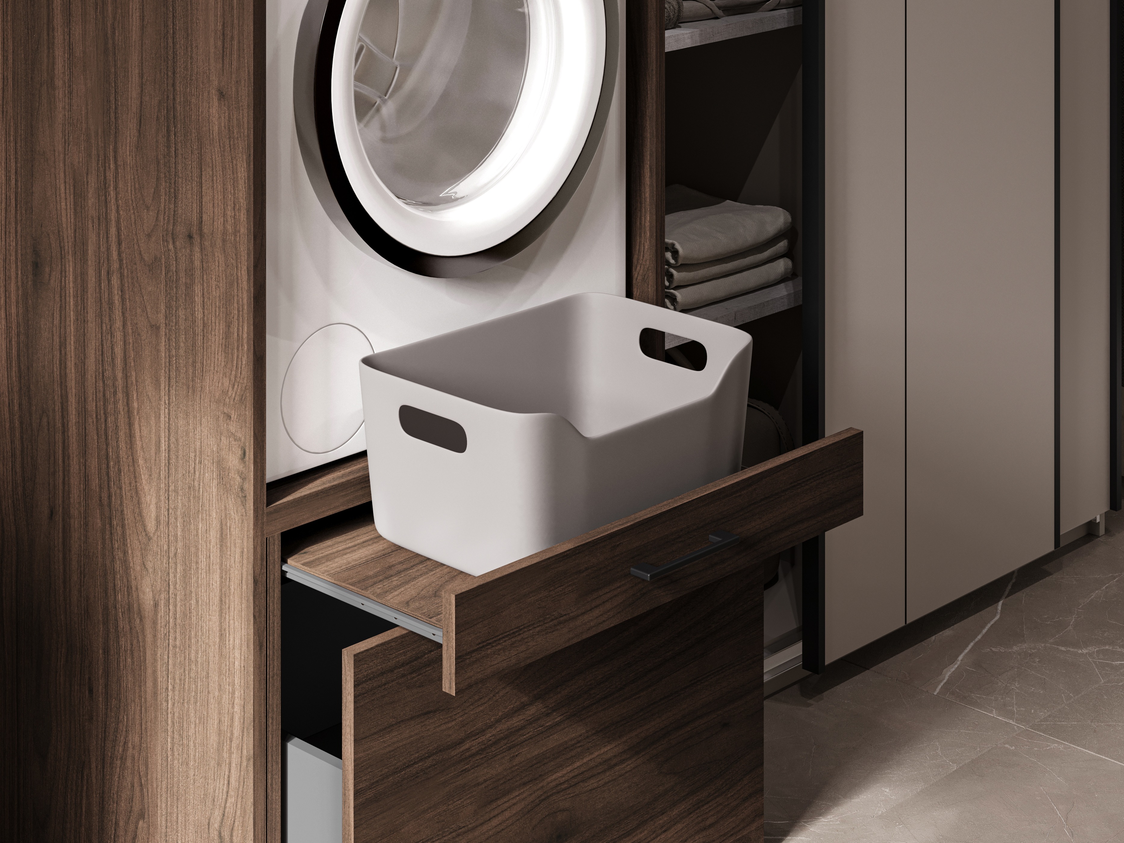 Conjunto de mueble de baño Novdele 105 (Nogal)