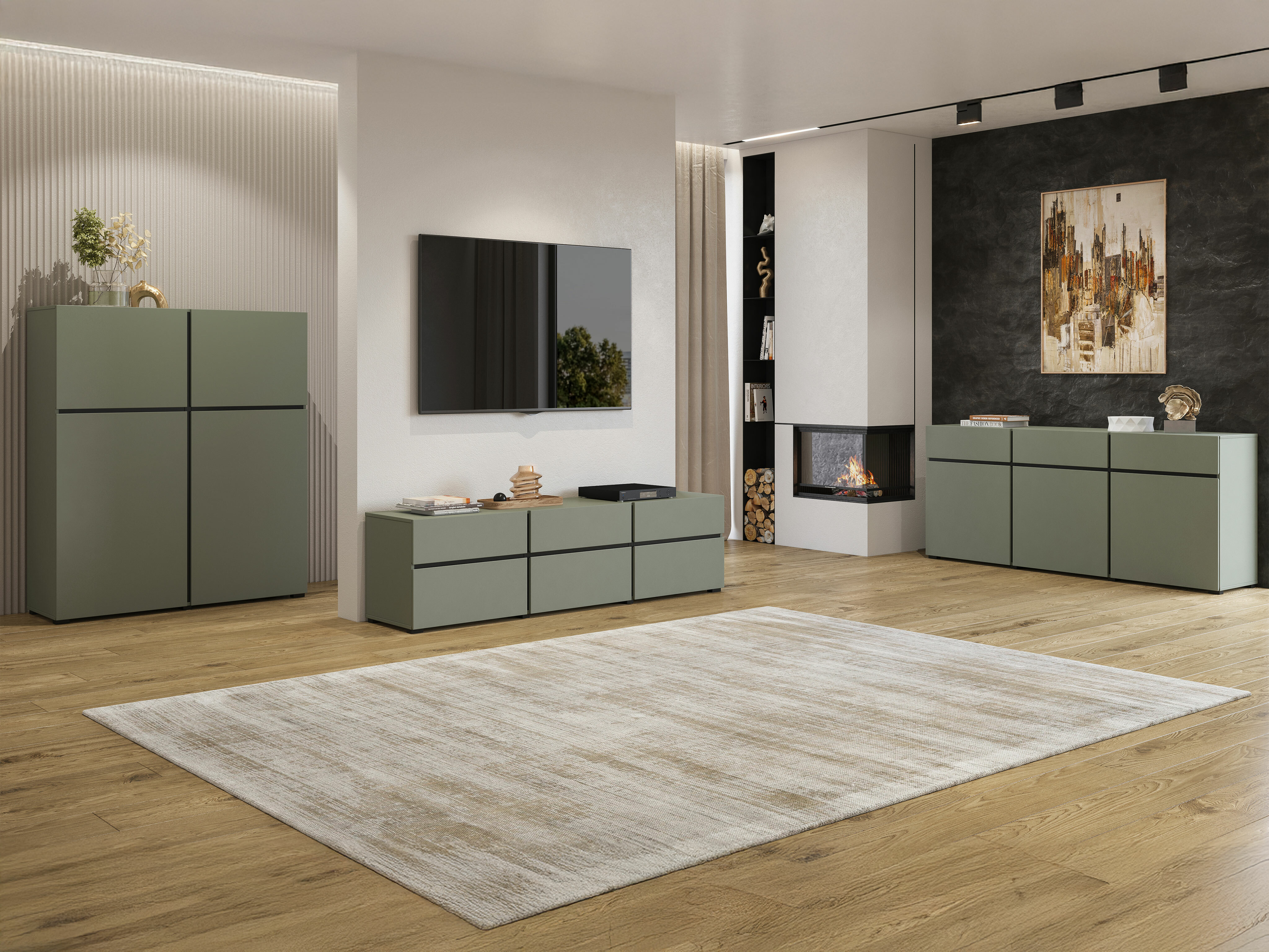 Cómoda Alfere 103 (Verde)