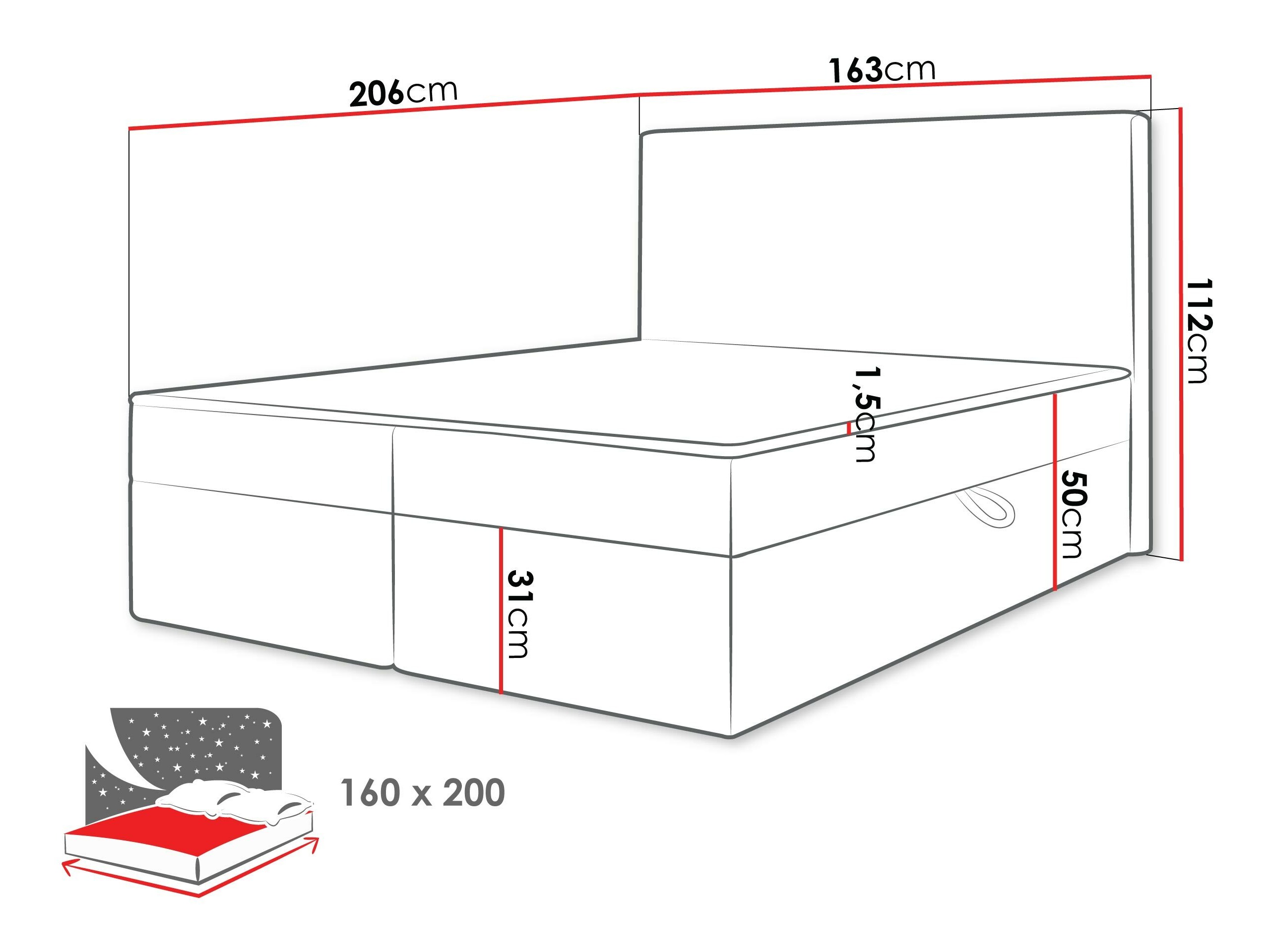 Cama continental Comfivo 502 (Ambience 02)