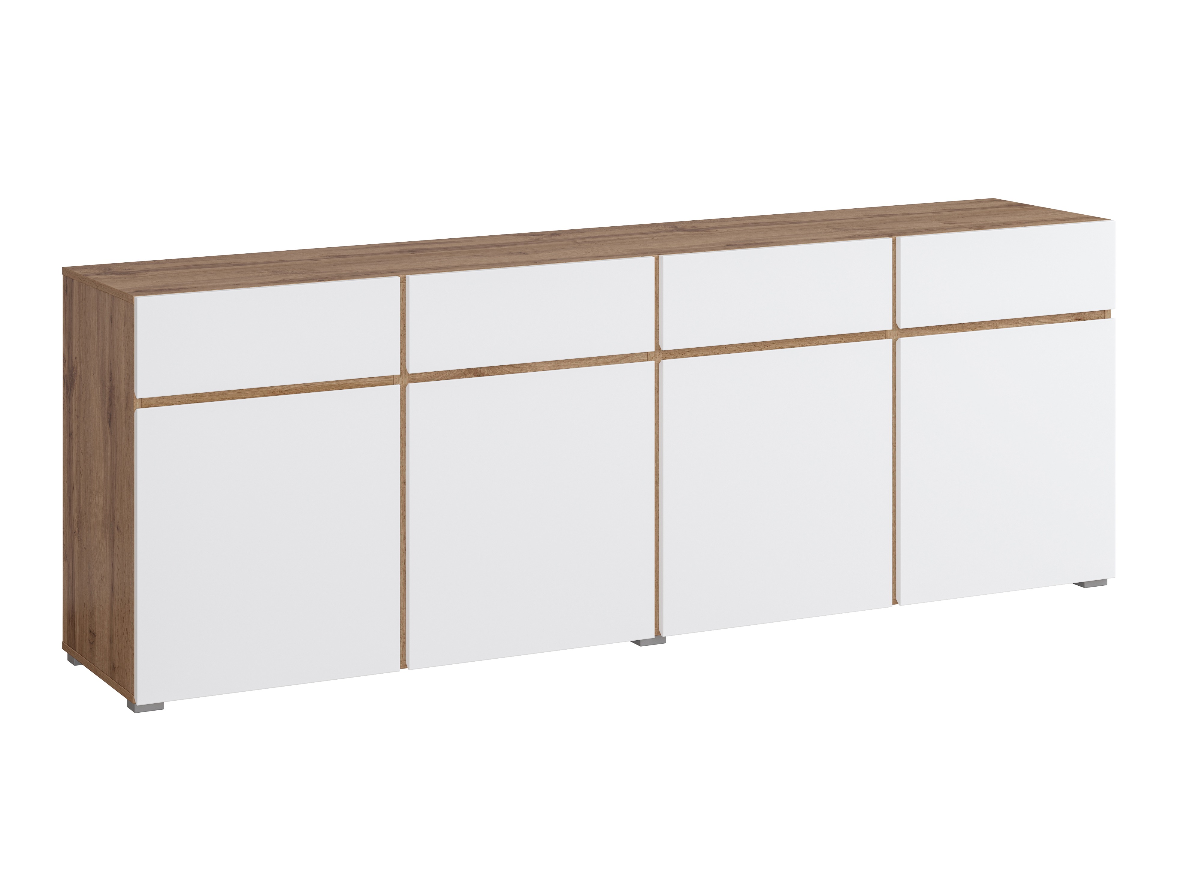 Cómoda Alfere 100 (Roble wotan + Blanco)