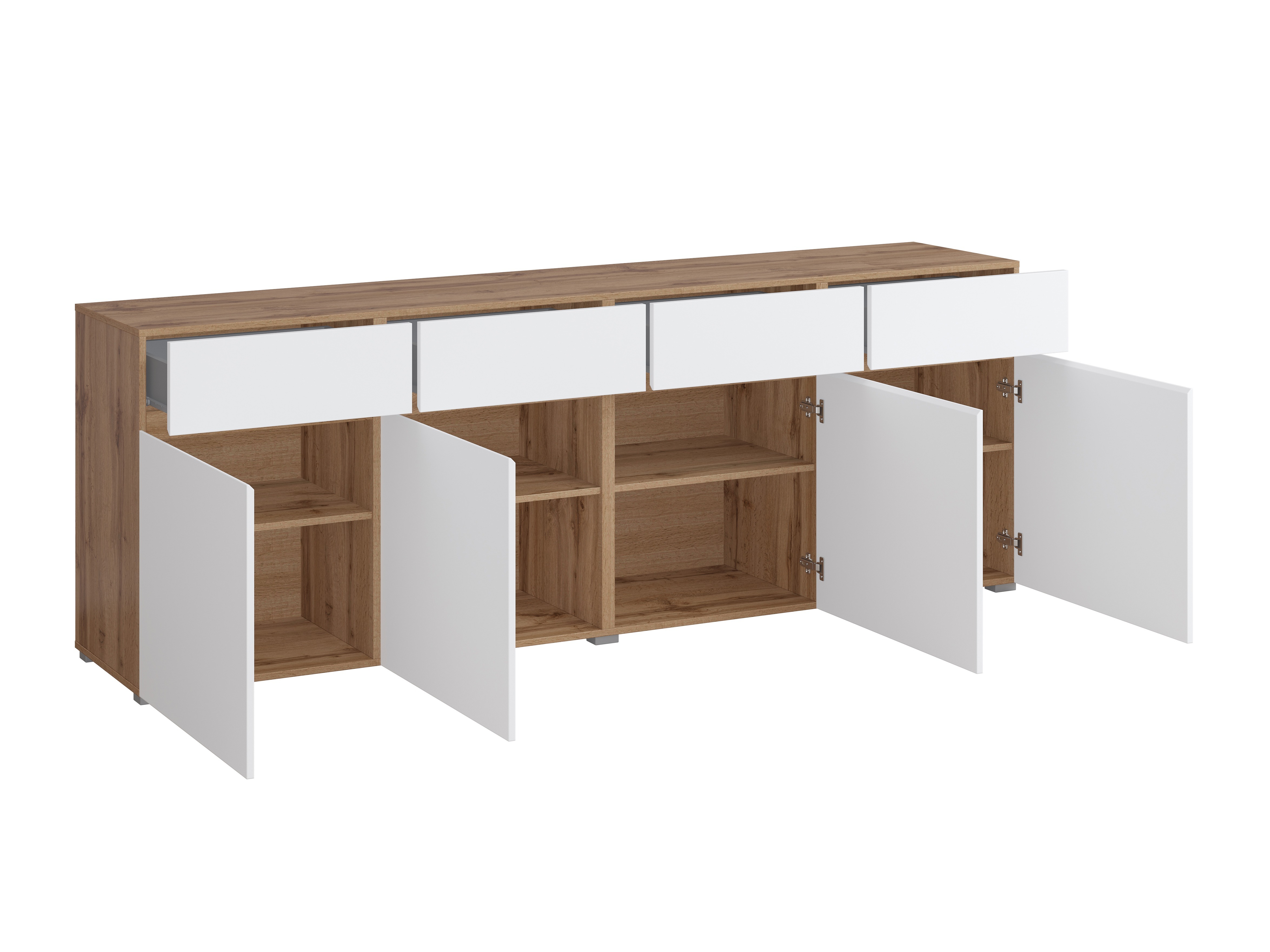 Cómoda Alfere 100 (Roble wotan + Blanco)