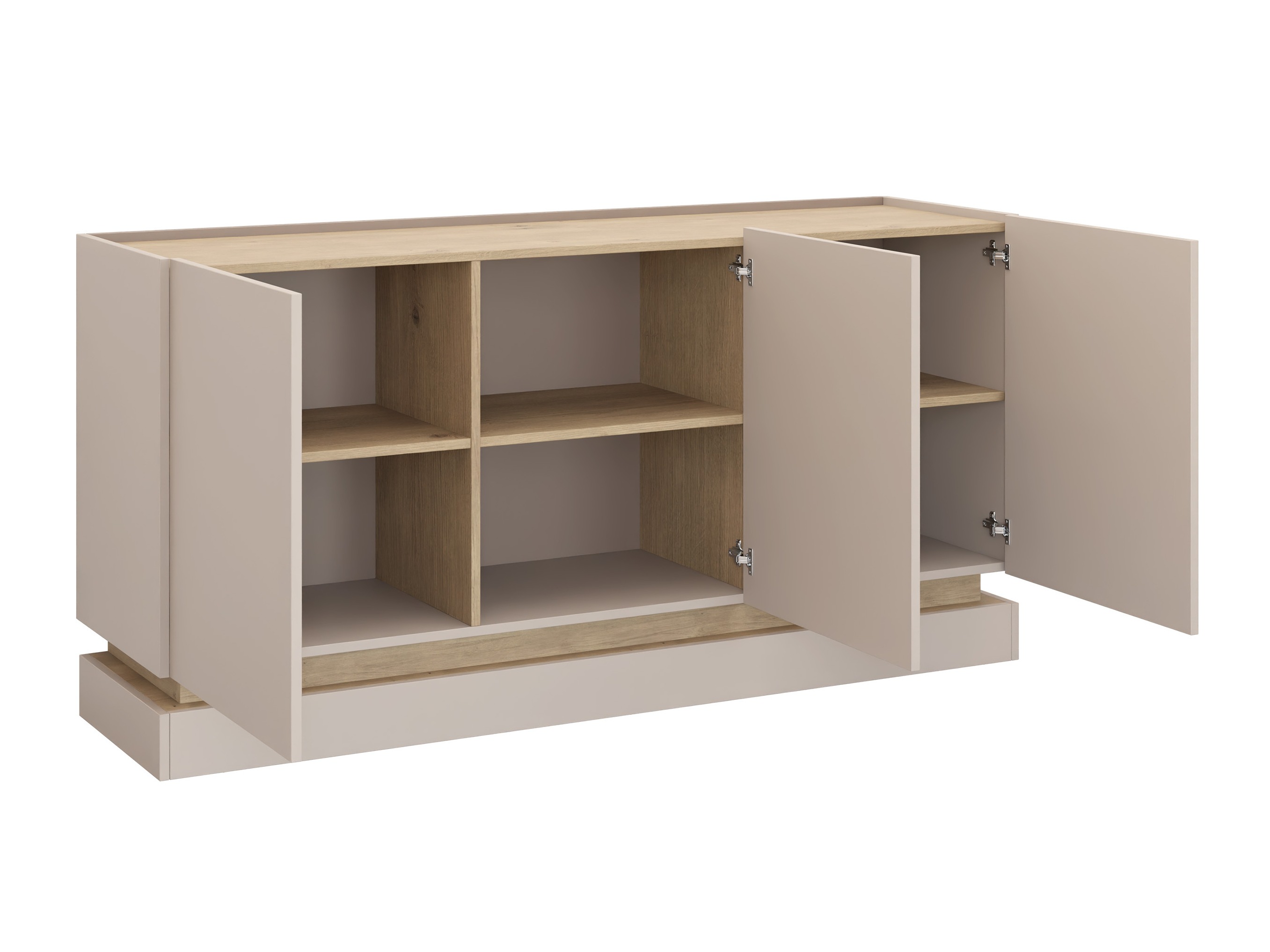 Conjunto de salón Comfivo Tilia (Negro + Roble)