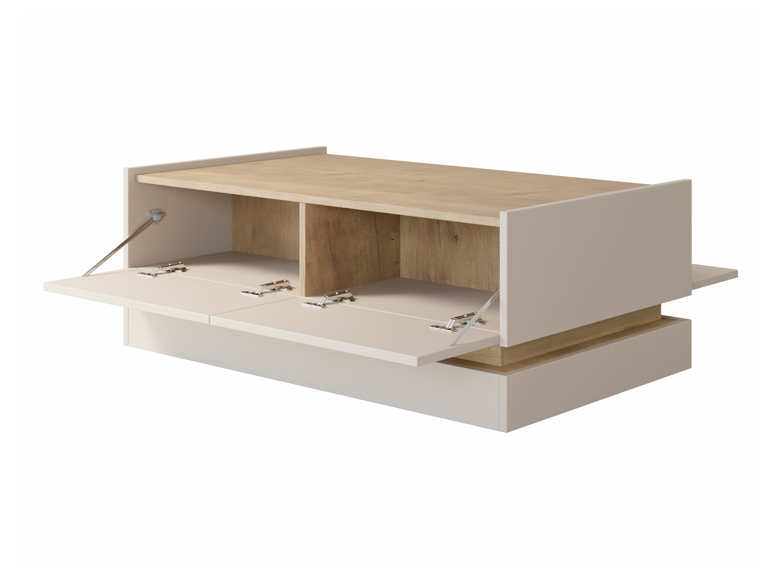 Mesa de centro Comfivo Tilia (Negro + Roble)