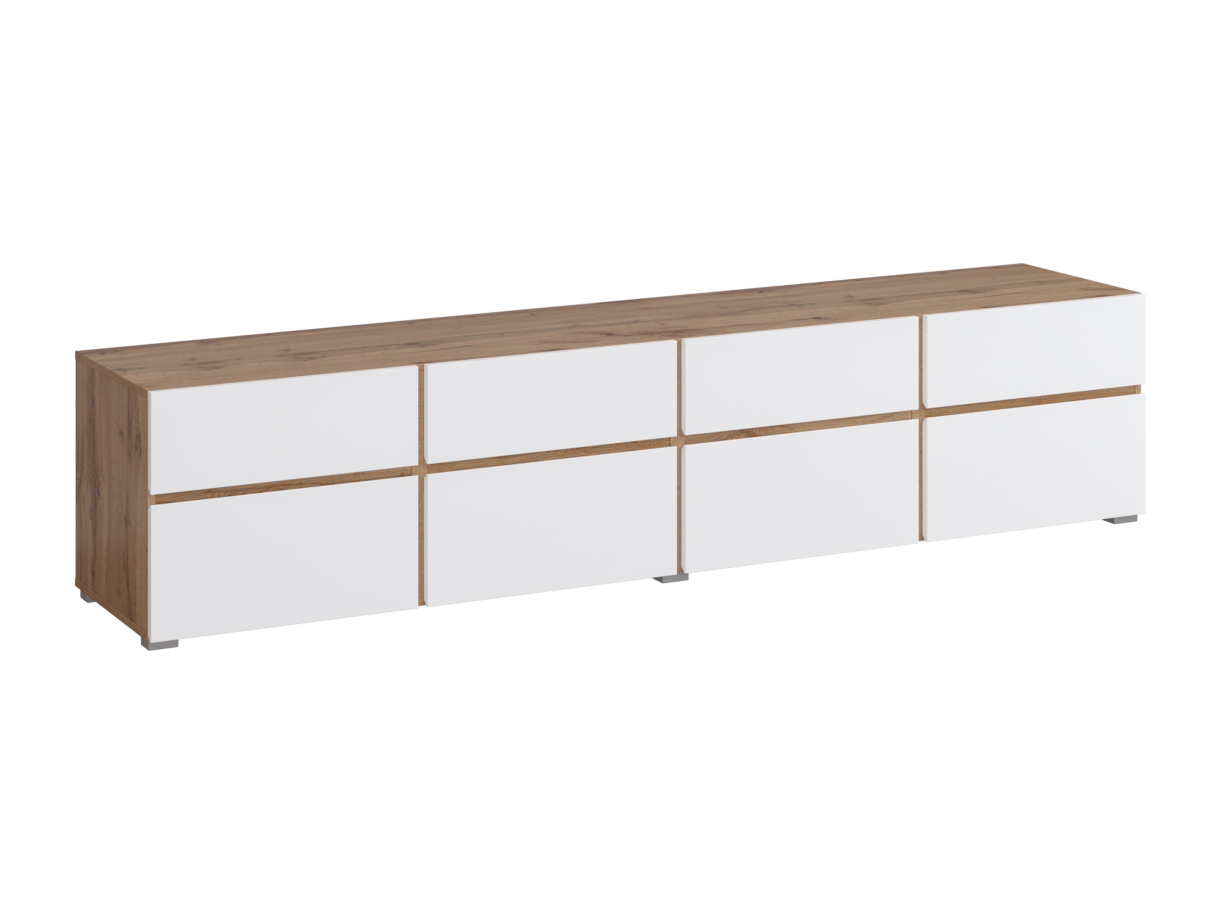 Mueble TV Alfere 101 (Wotak roble + Blanco)